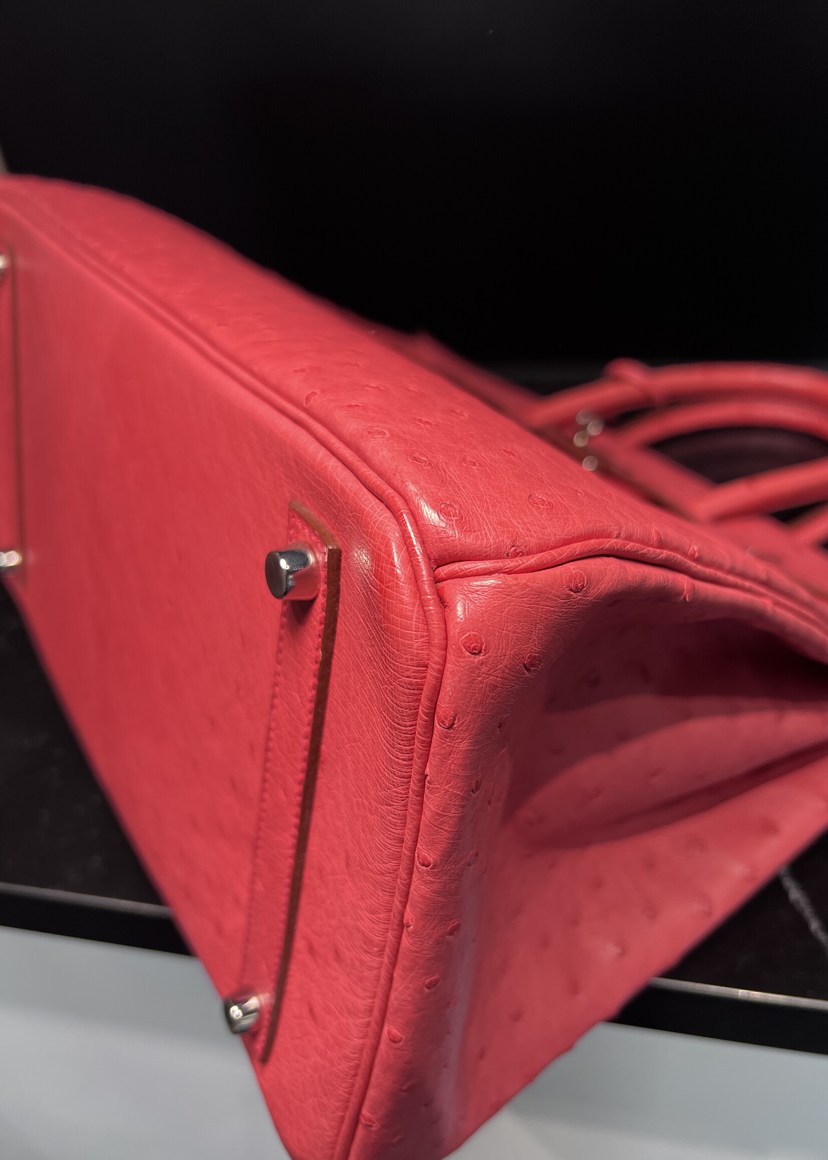 Hermes Hermes Ostrich Birkin 35 Bougainvillea