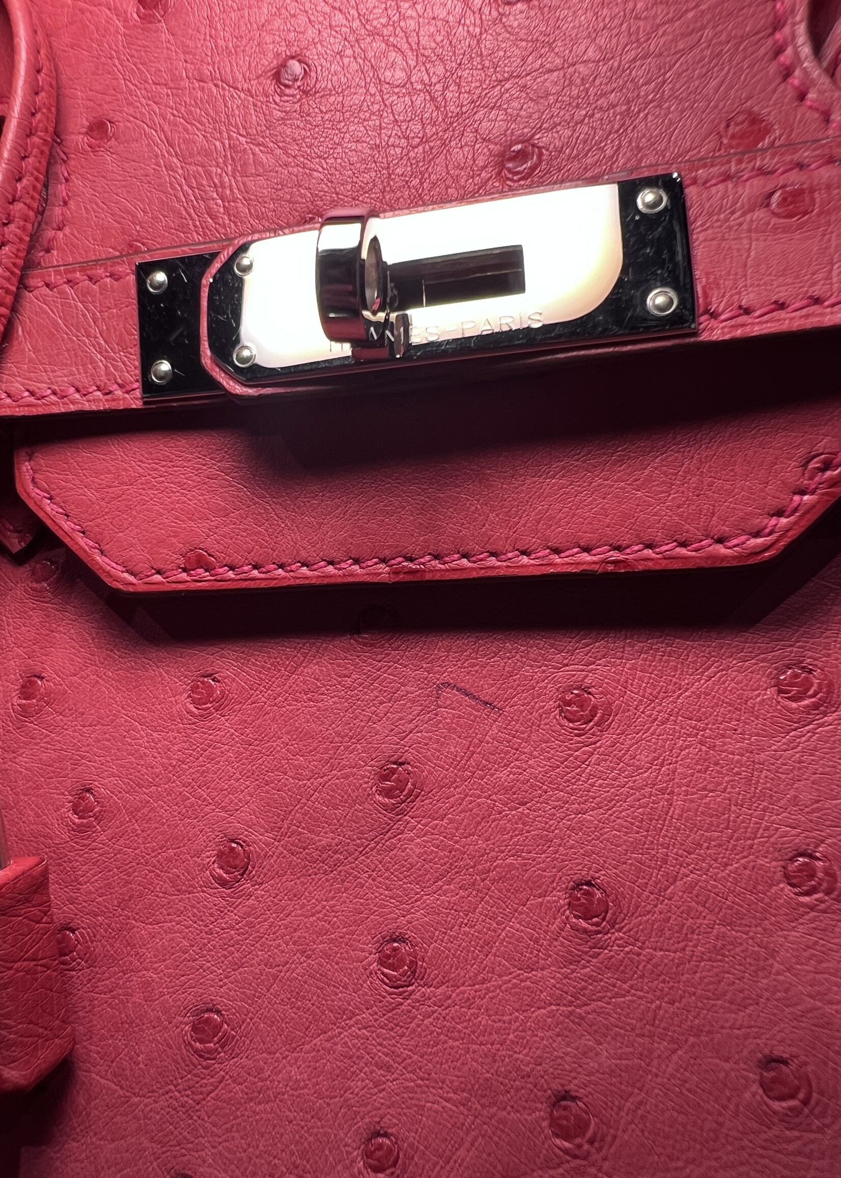 Hermes Hermes Ostrich Birkin 35 Bougainvillea