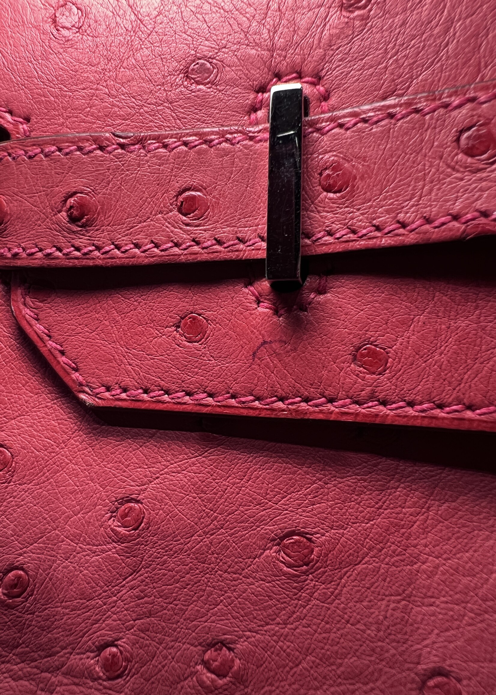 Hermes Hermes Ostrich Birkin 35 Bougainvillea