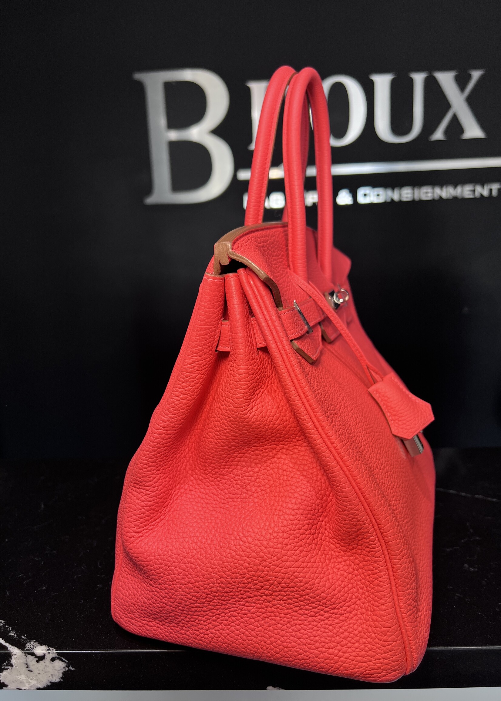 Hermes Hermes Birkin 35 Rose Jaipur Togo PHW