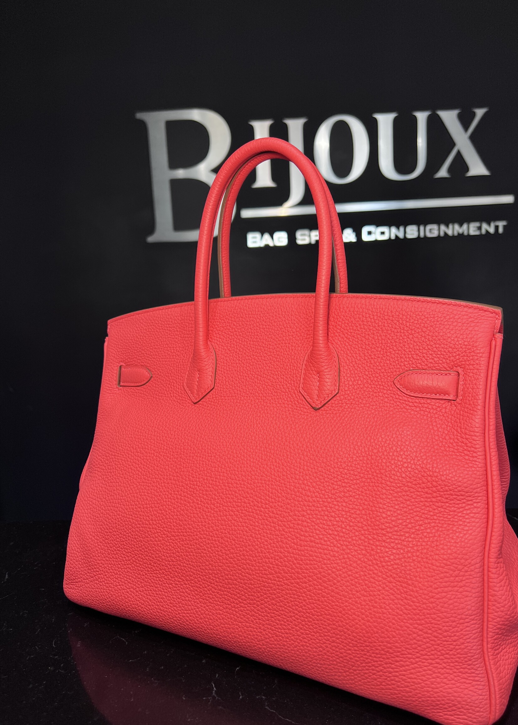 Hermes Hermes Birkin 35 Rose Jaipur Togo PHW