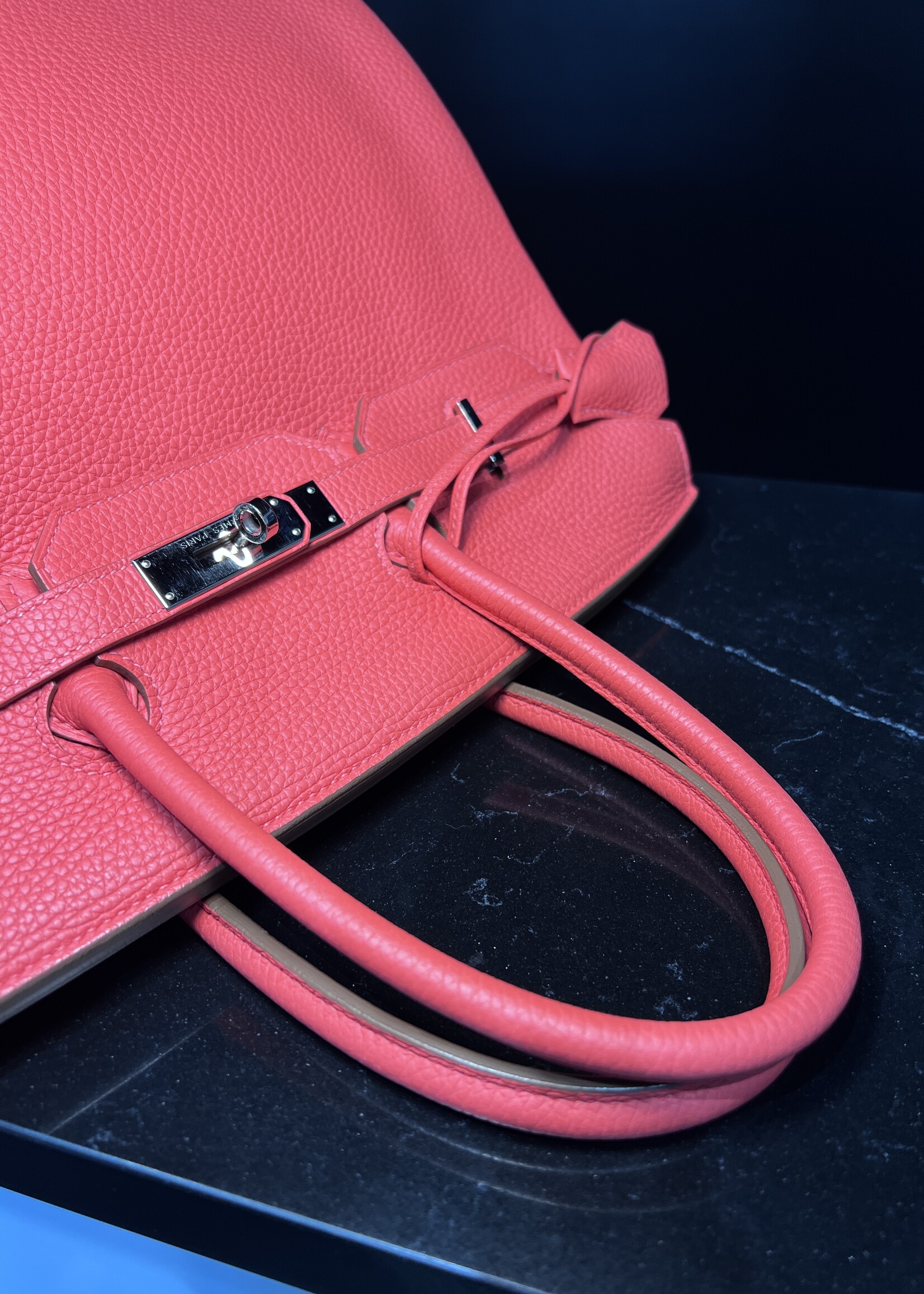 Hermes Hermes Birkin 35 Rose Jaipur Togo PHW