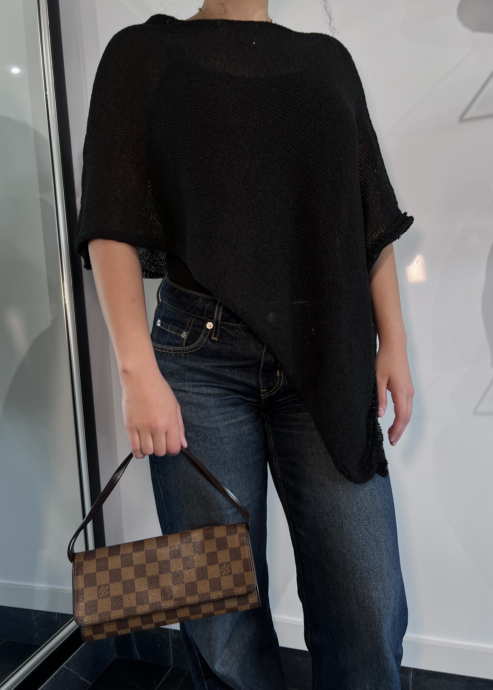 Louis Vuitton Louis Vuitton Pochette Twin GM Damier Ebene