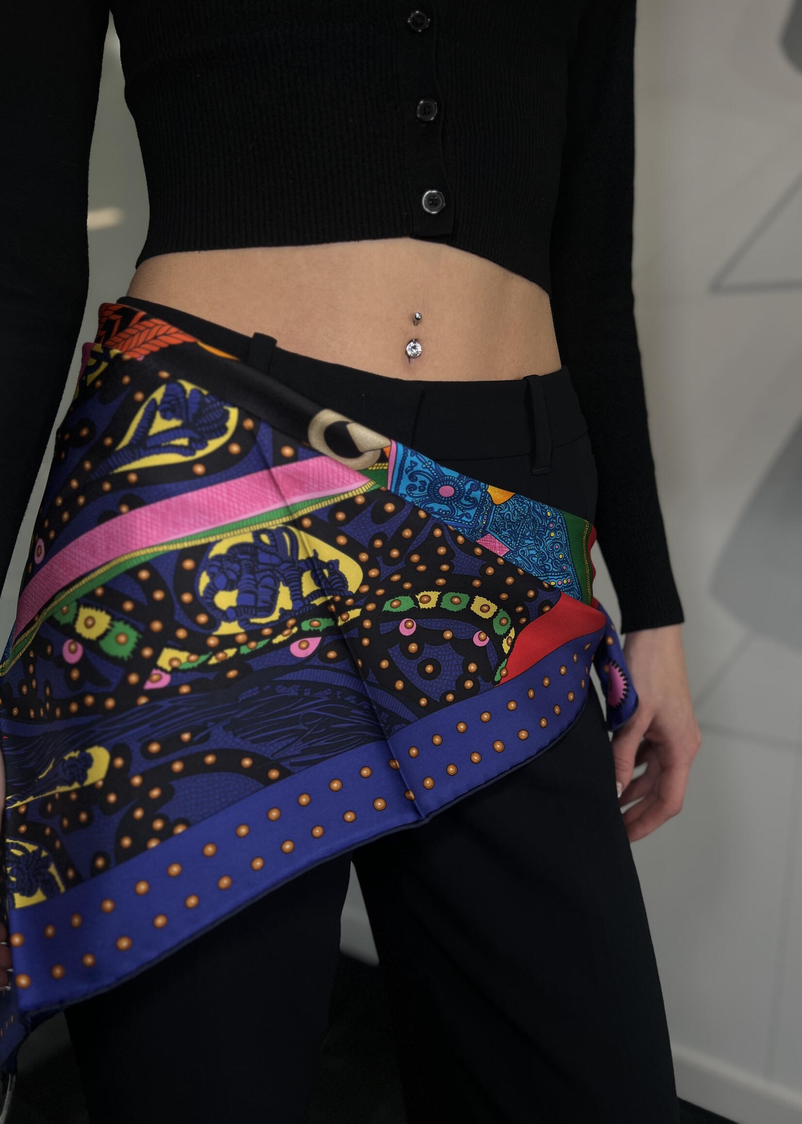 Hermes SOLD- Hermes Selle De Dignitaries Motif  Scarf