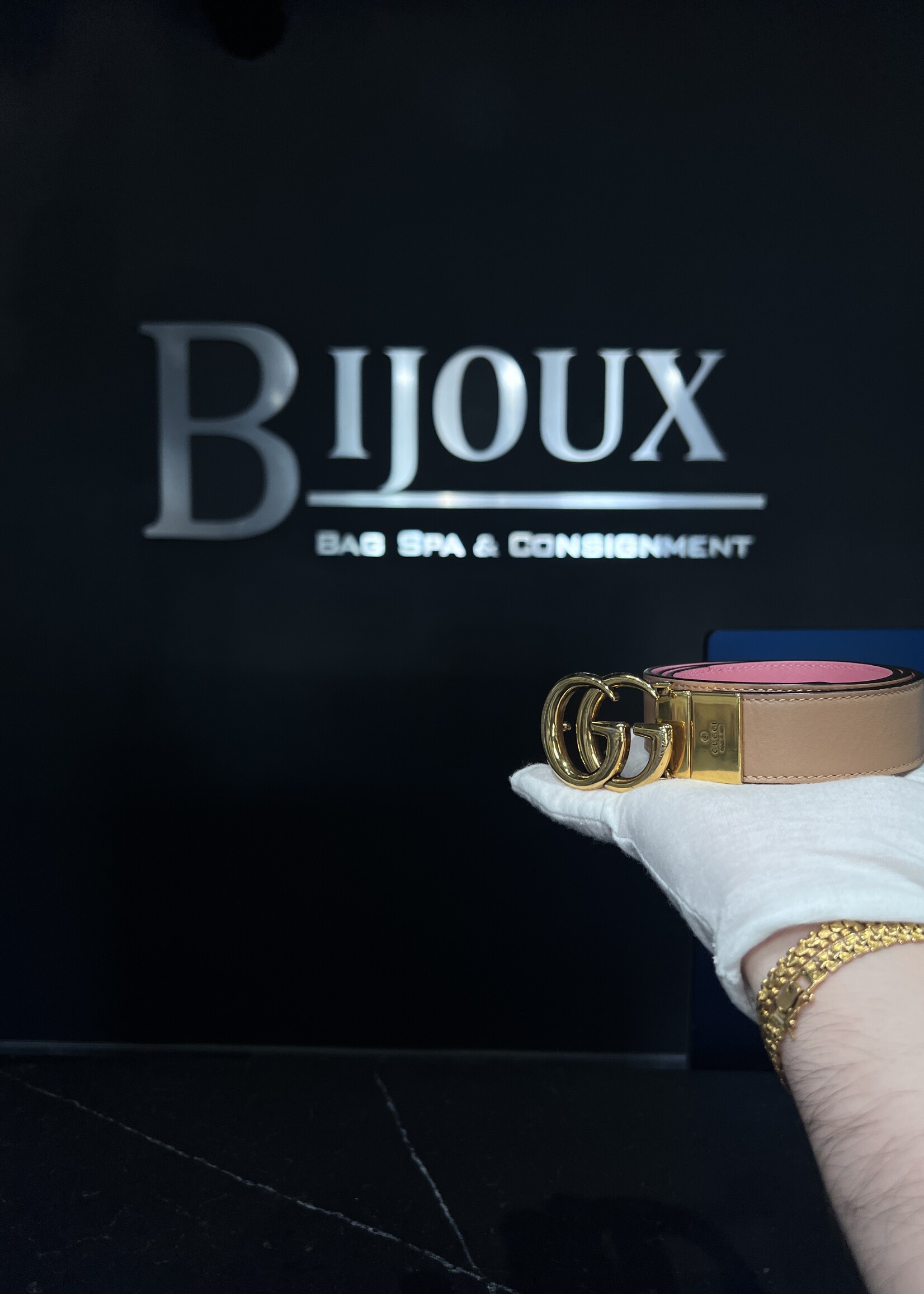Gucci SOLD- Gucci Marmont Reversible Belt