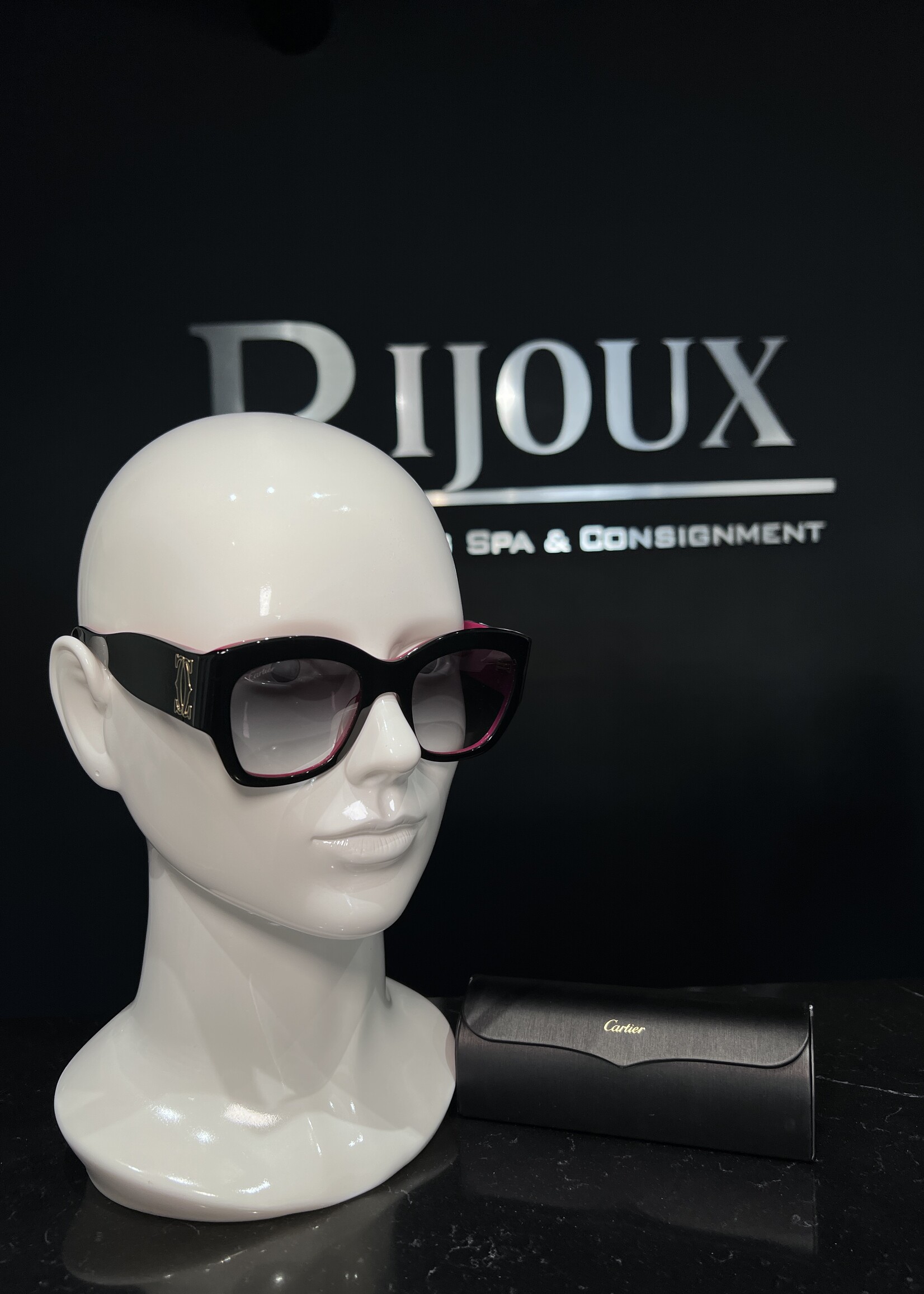 Cartier SOLD - Cartier C-Cat Eye Sunglasses CT03045