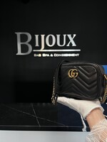 Gucci SOLD - Gucci Matelasse Mini GG Marmont Black Crossbody
