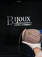 Gucci Gucci Matelasse Mini GG Marmont Beige Crossbody
