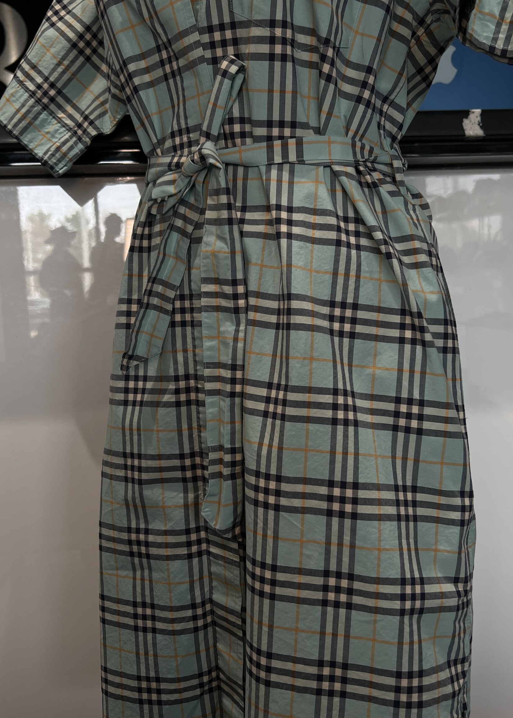 Burberry Burberry London Vintage Plaid Shirt Dress - US 2
