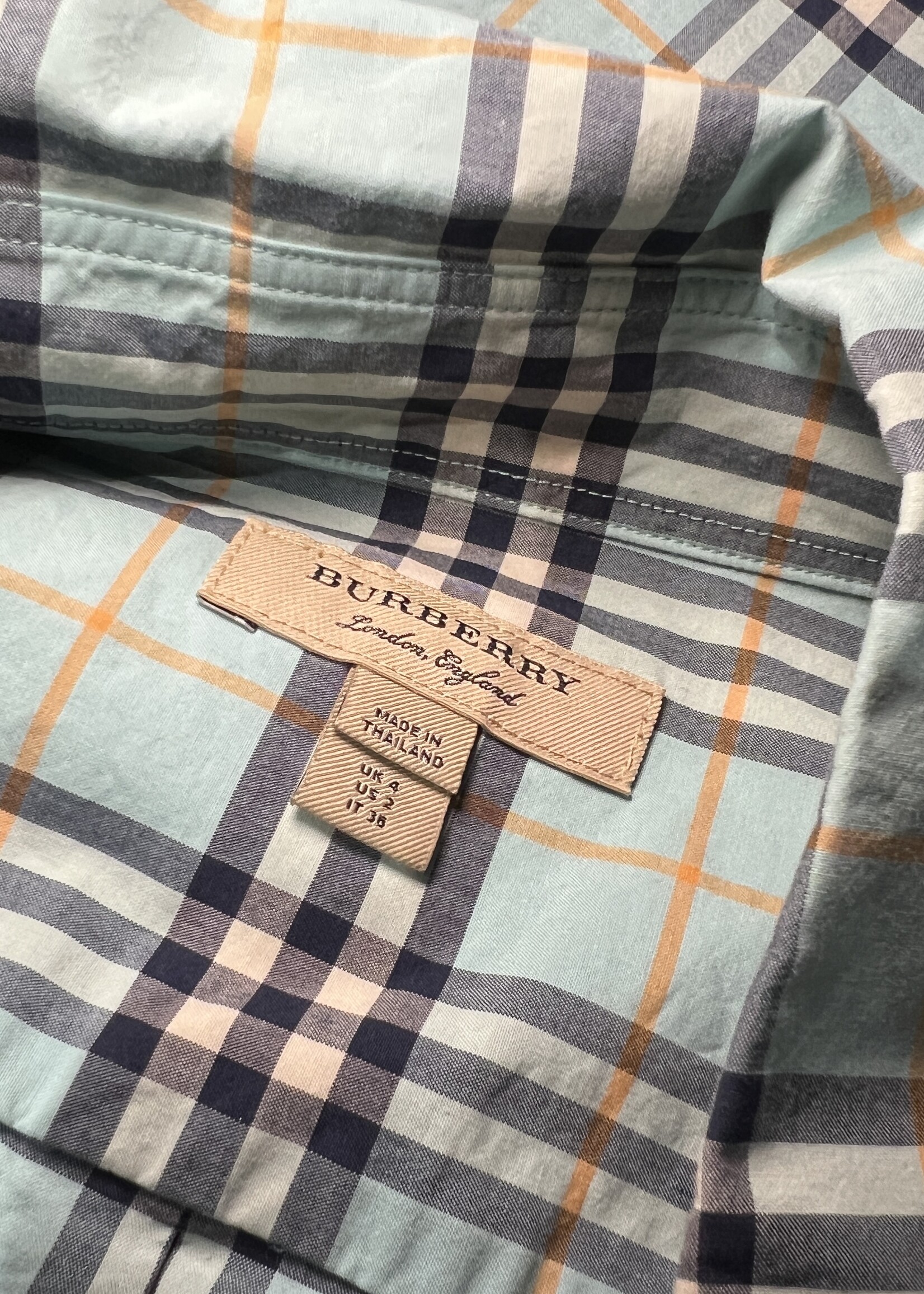 Burberry Burberry London Vintage Plaid Shirt Dress - US 2