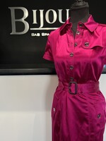 Burberry Burberry London Pink Acetate Belted Dress - US 6