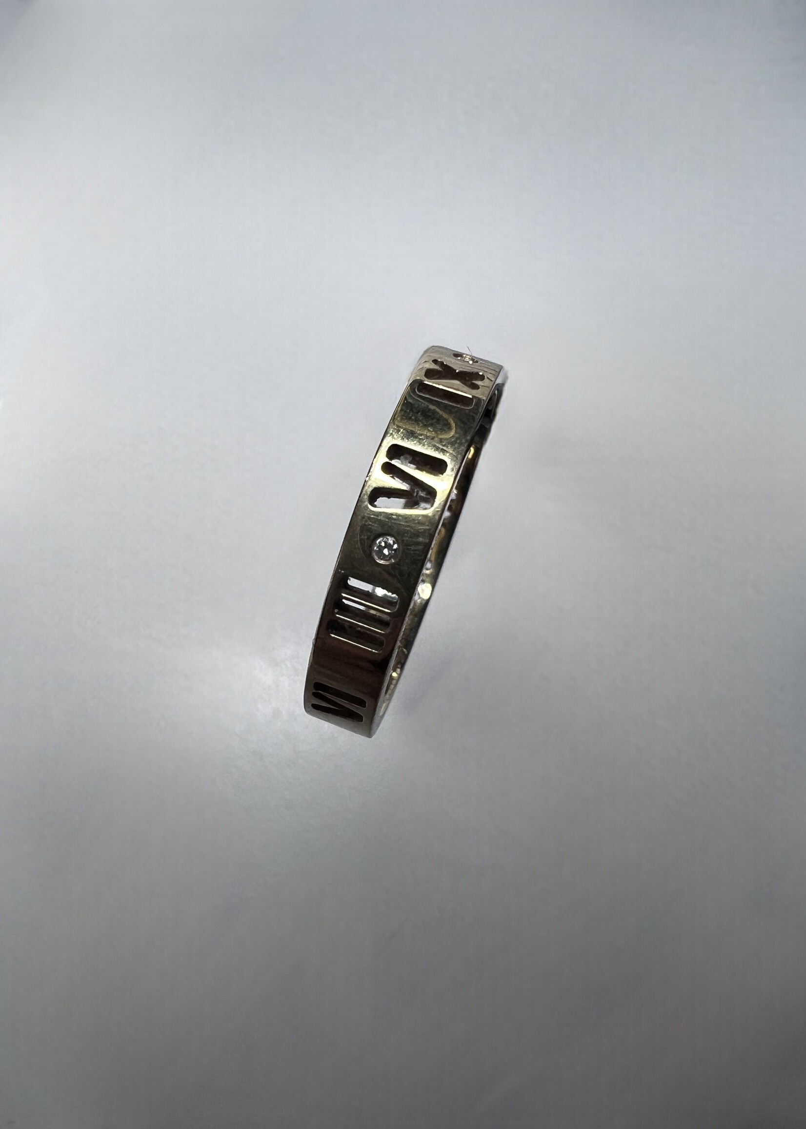 Tiffany & Co Tiffany 18kt Gold Atlas Pierced Ring-  6.5