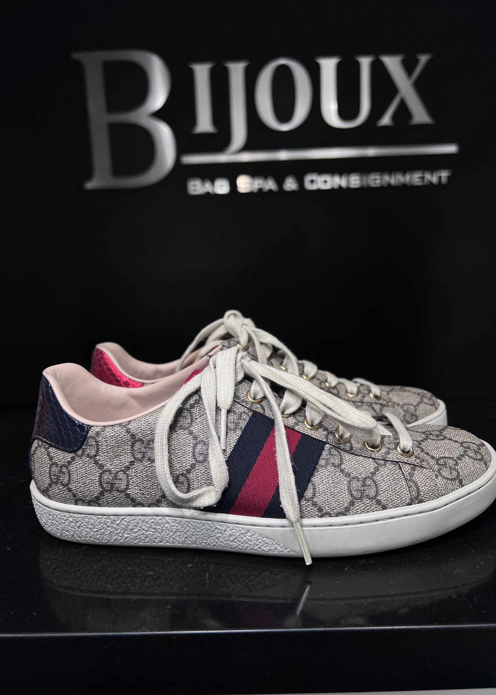 Gucci Gucci Monogram Canvas Ace Sneaker - 36.5