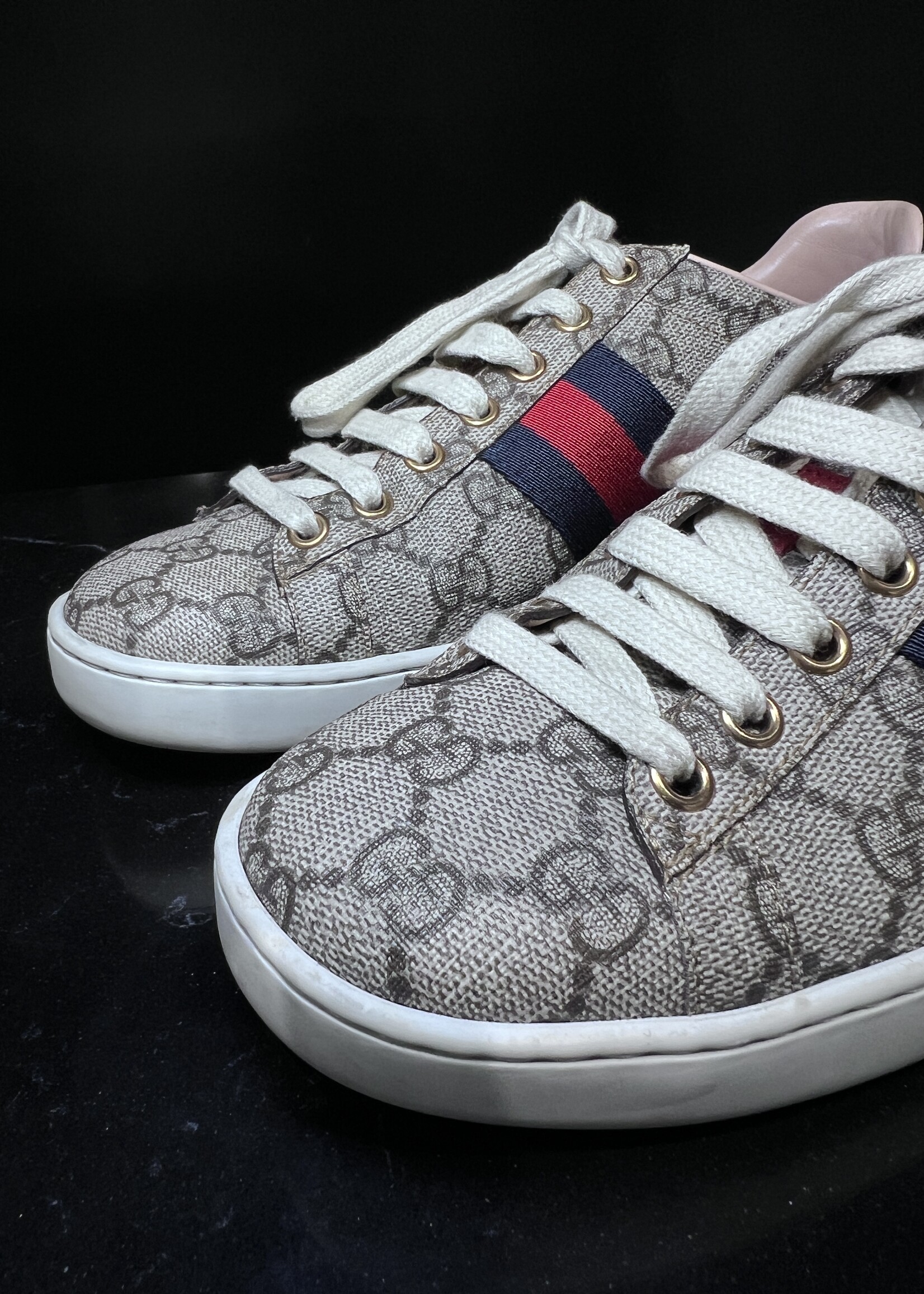 Gucci Gucci Monogram Canvas Ace Sneaker - 36.5