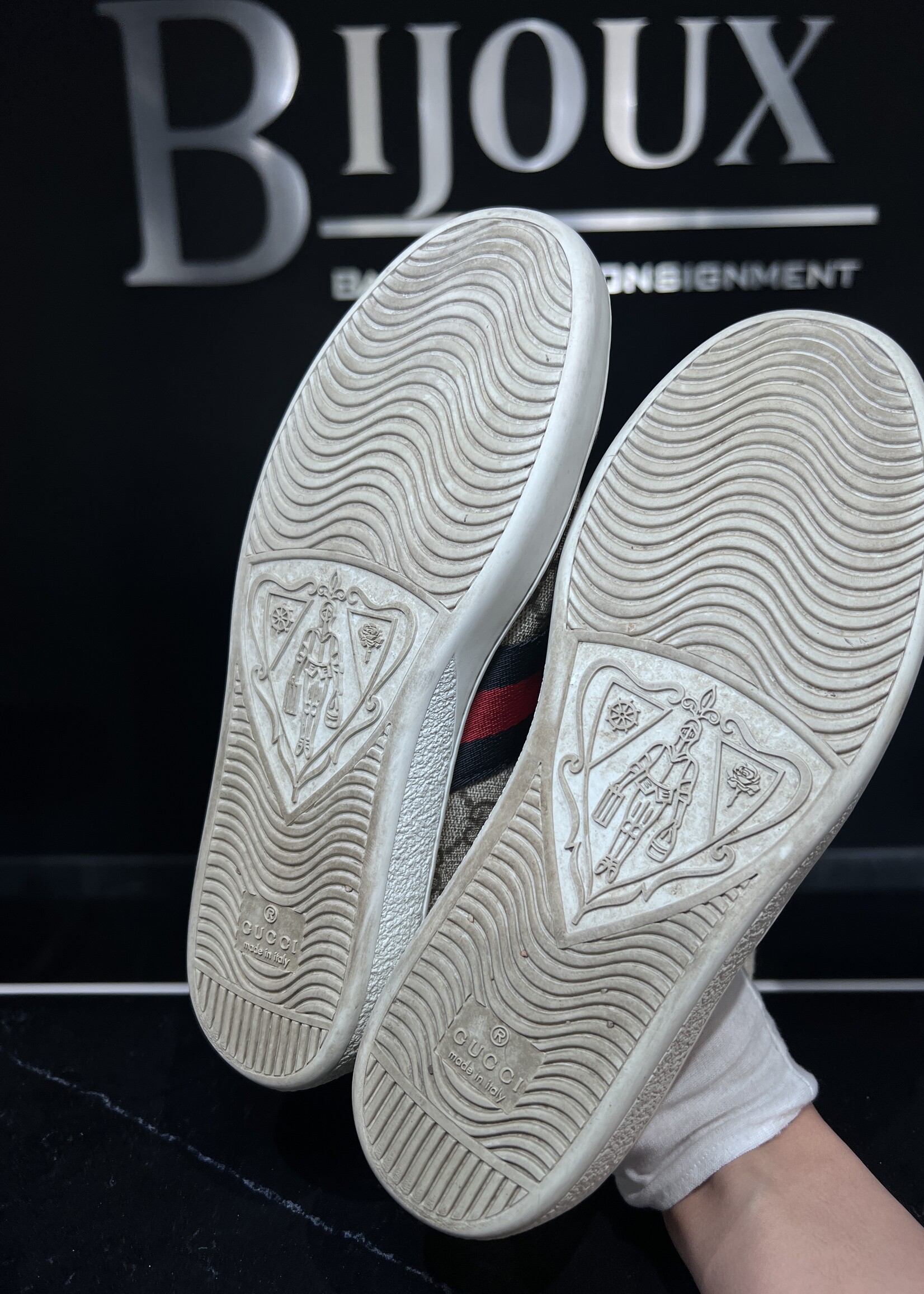 Gucci Gucci Monogram Canvas Ace Sneaker - 36.5