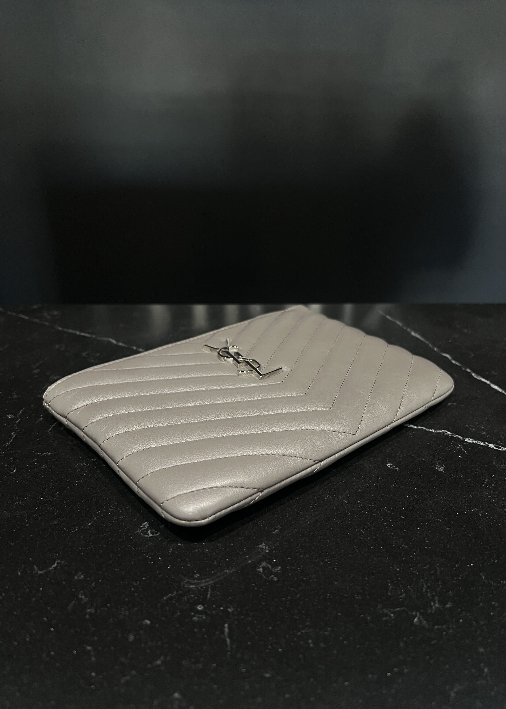 Saint Laurent SOLD- Saint Laurent Matelasse Zip Pouch