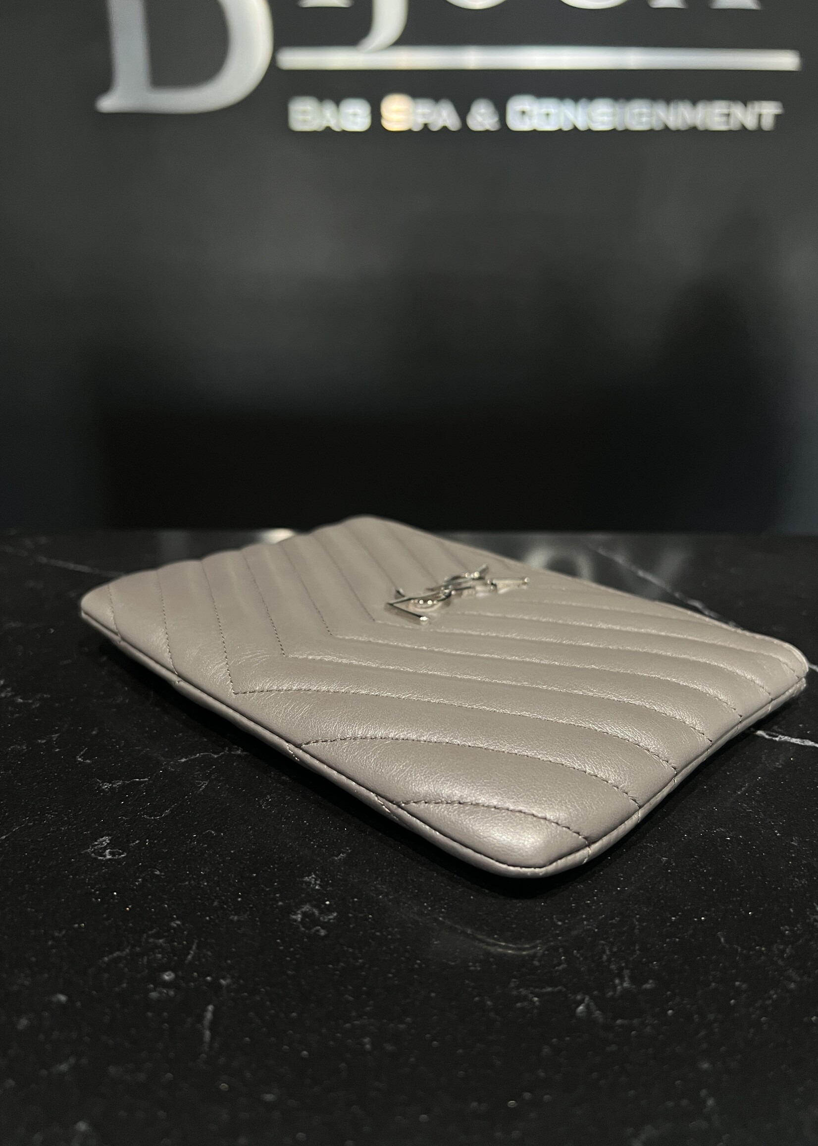 Saint Laurent SOLD- Saint Laurent Matelasse Zip Pouch