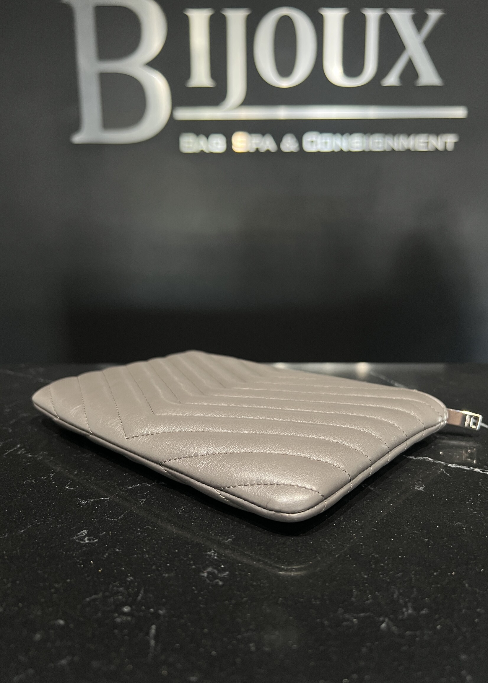Saint Laurent SOLD- Saint Laurent Matelasse Zip Pouch