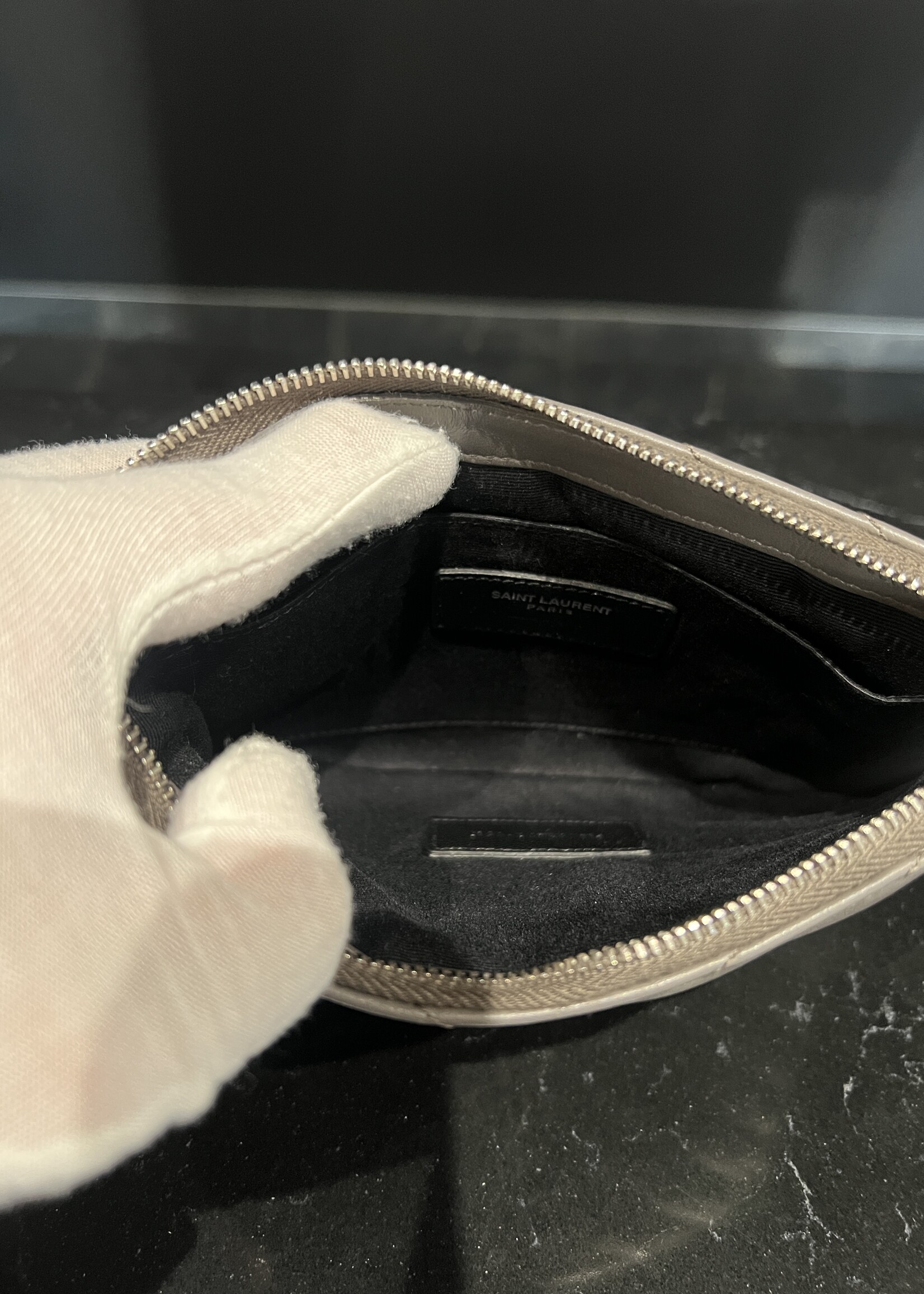 Saint Laurent SOLD- Saint Laurent Matelasse Zip Pouch