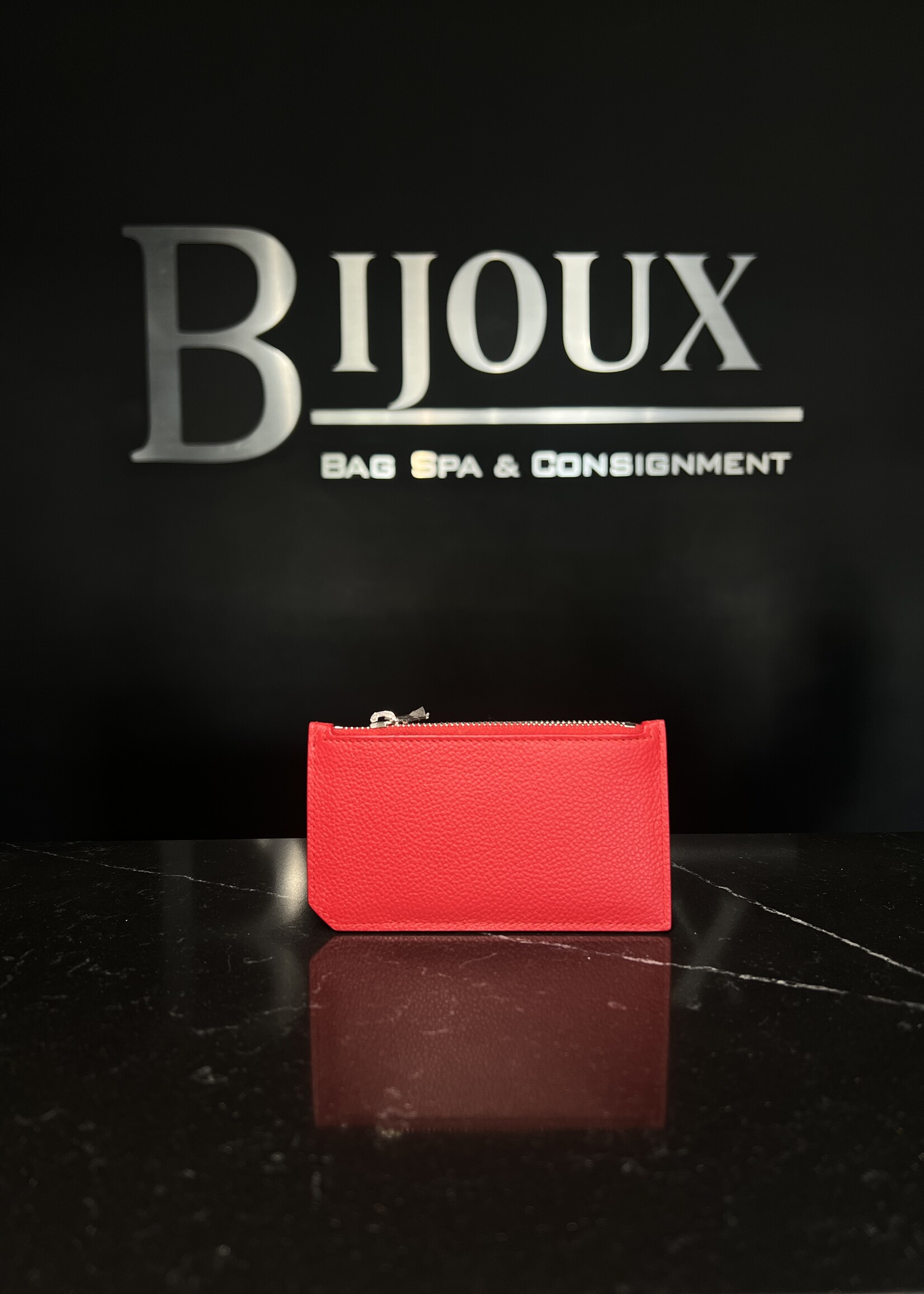 Saint Laurent Saint Laurent Red Fragaments Cardholder