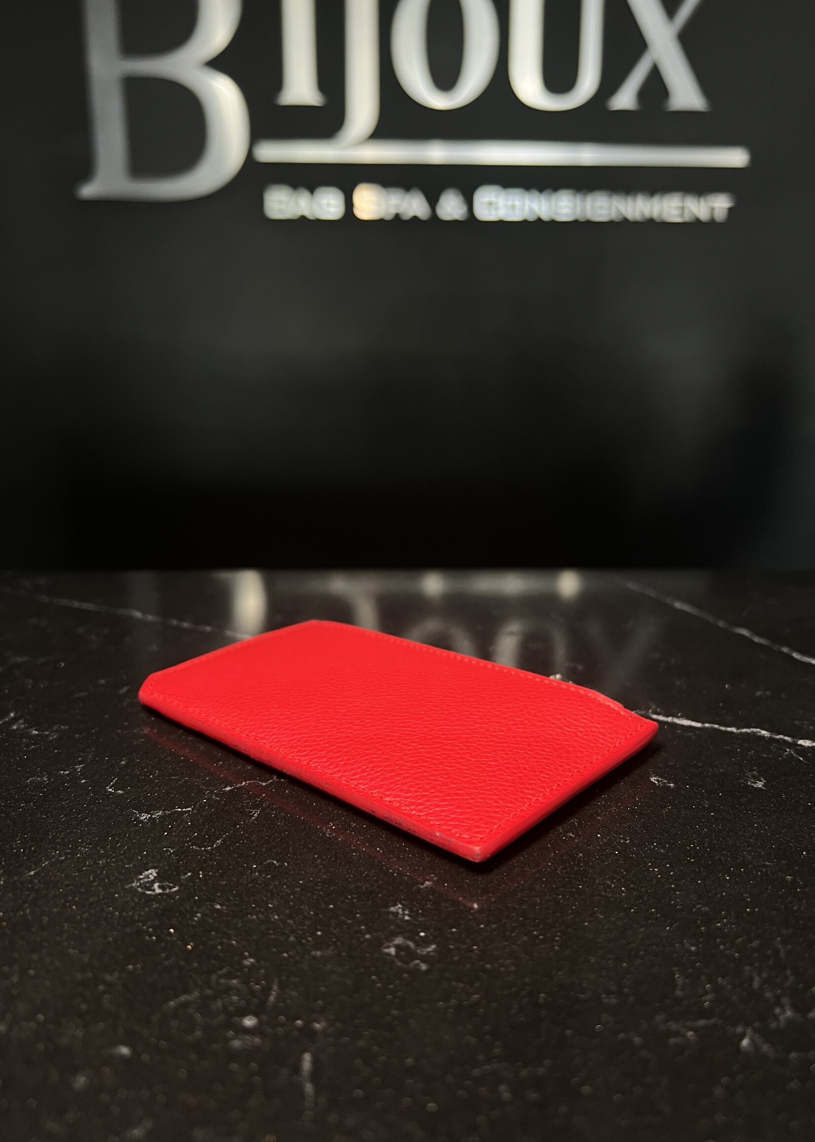 Saint Laurent Saint Laurent Red Fragaments Cardholder