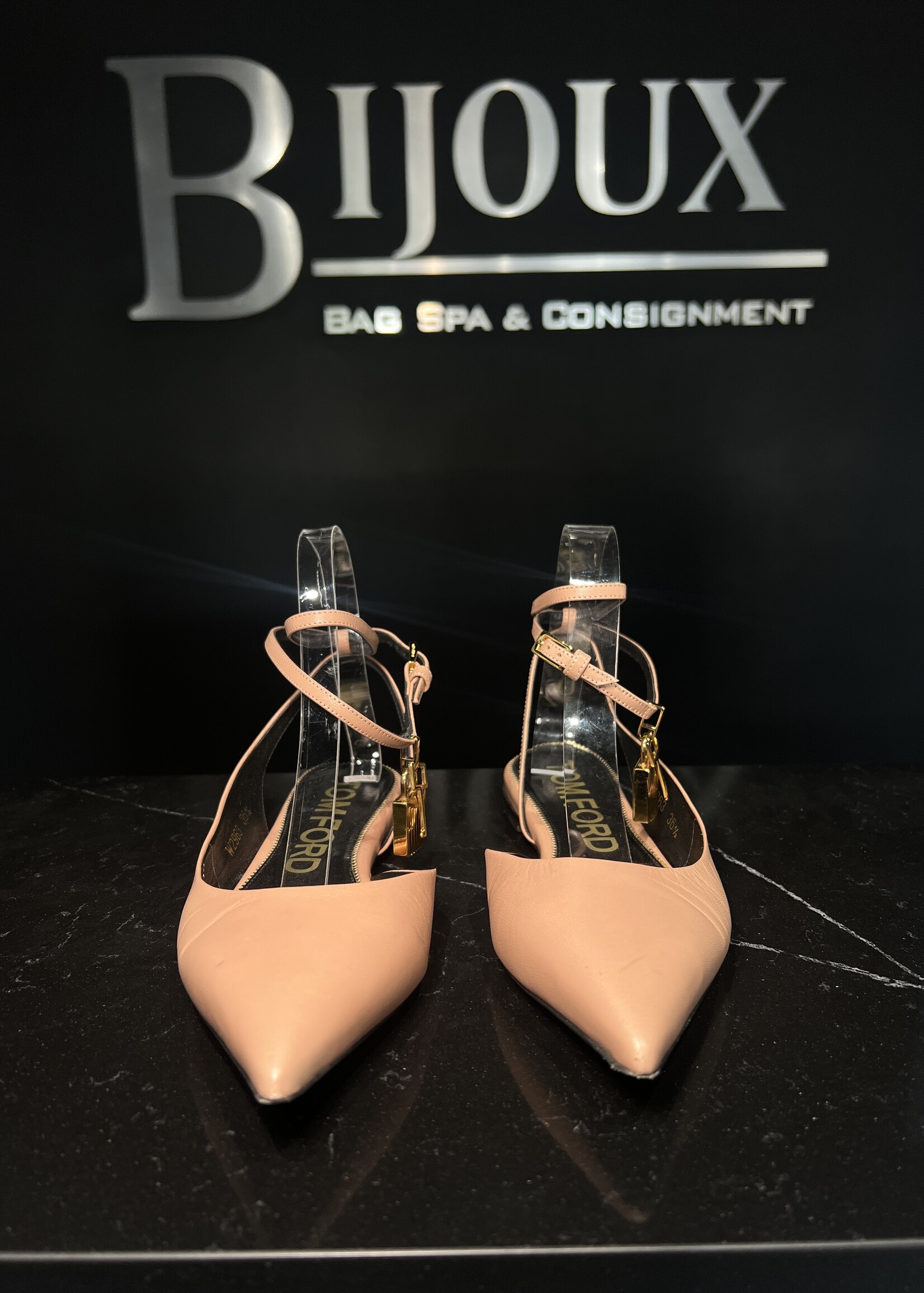 Tom Ford Tom Ford Padlock Slingback Flats - 36.5