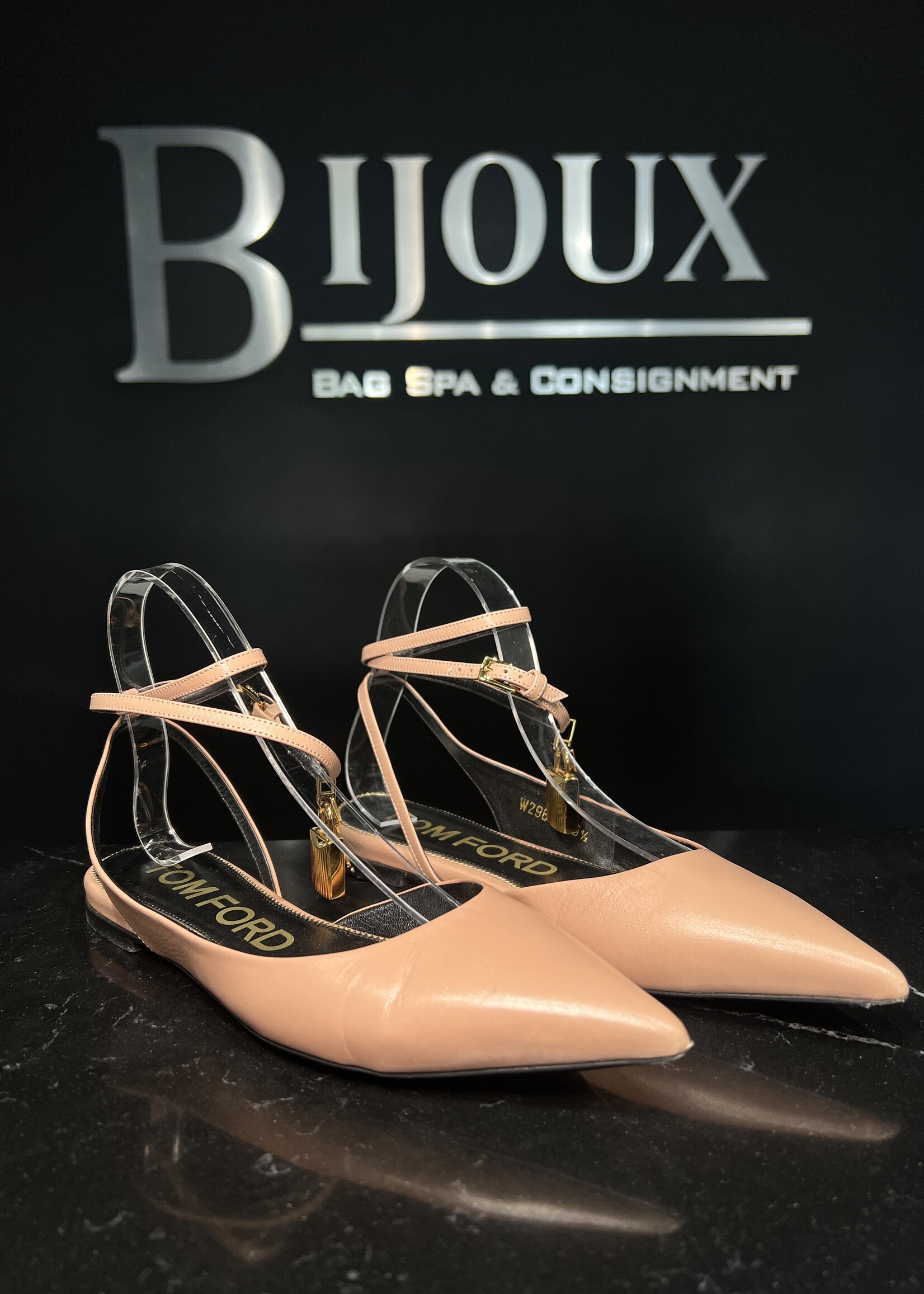 Tom Ford Tom Ford Padlock Slingback Flats - 36.5