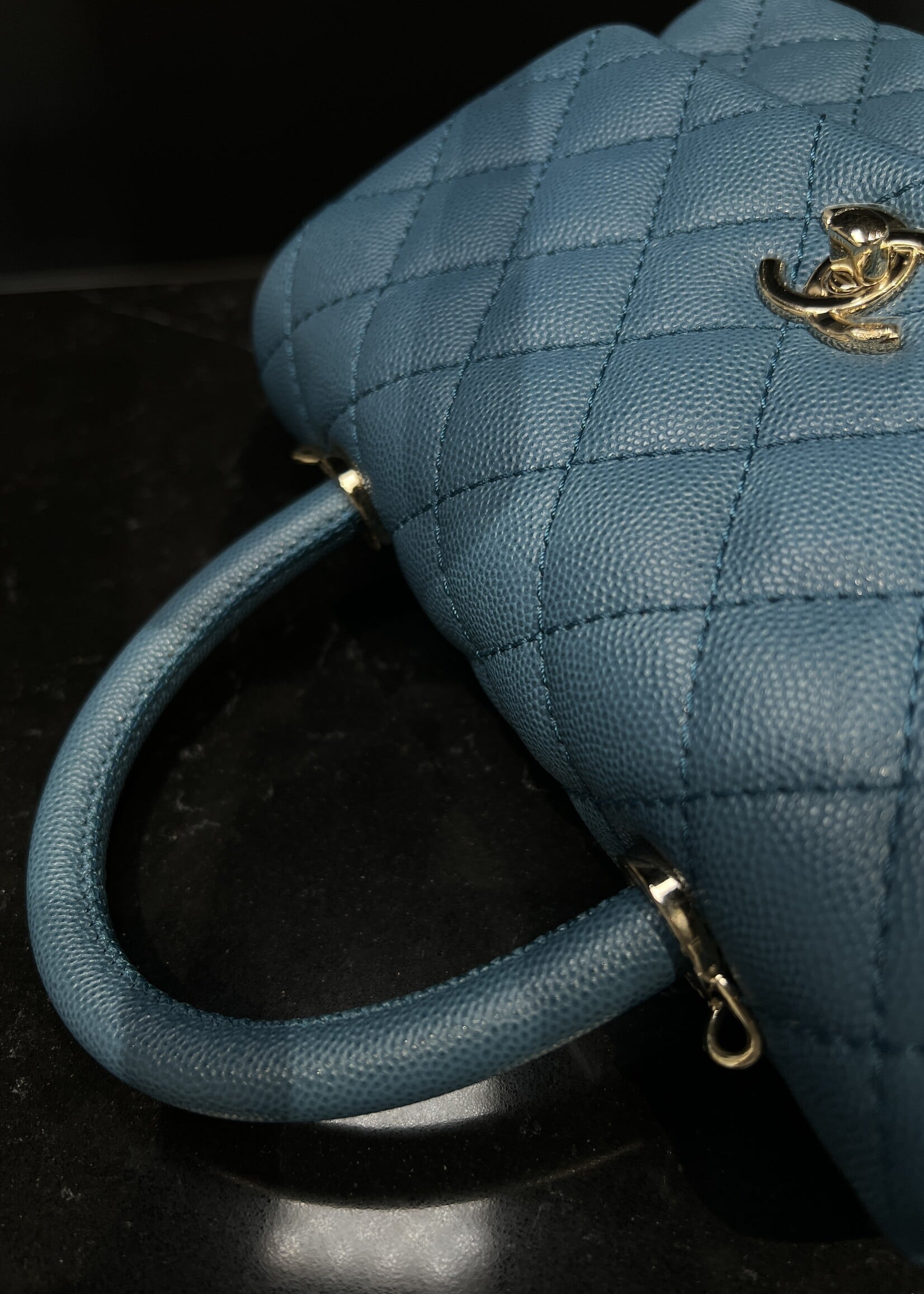 Chanel Chanel Small Coco Handle Blue