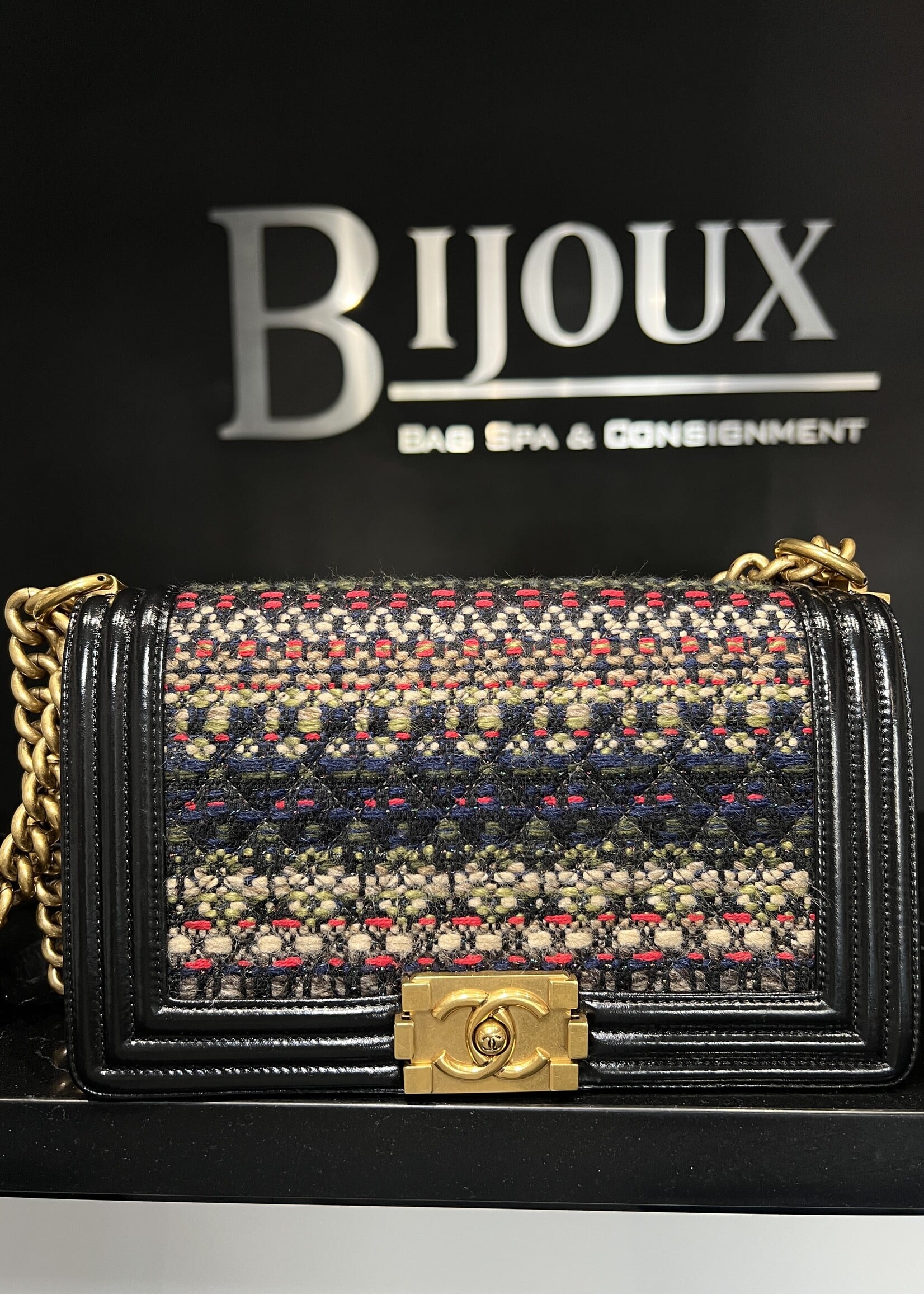 Chanel Chanel Medium Boy Bag Fantasy Tweed