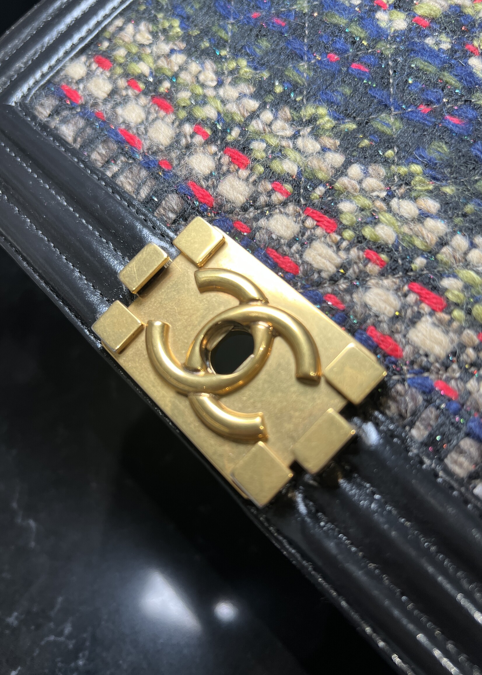 Chanel Chanel Medium Boy Bag Fantasy Tweed