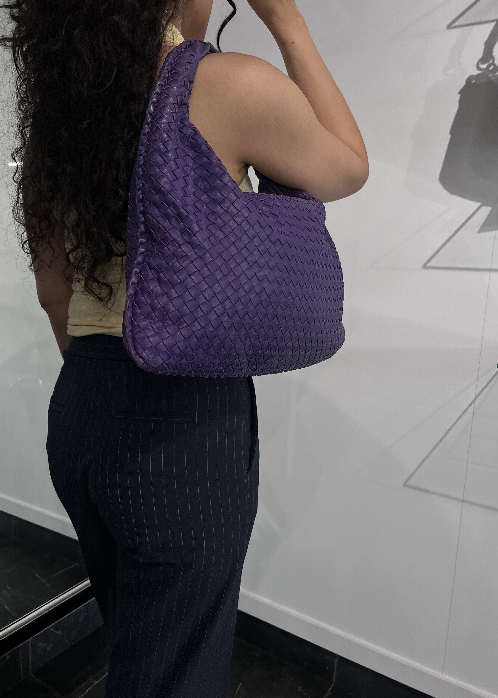 Bottega Veneta Bottega Nappa Intrecciato Veneta Hobo Anemone