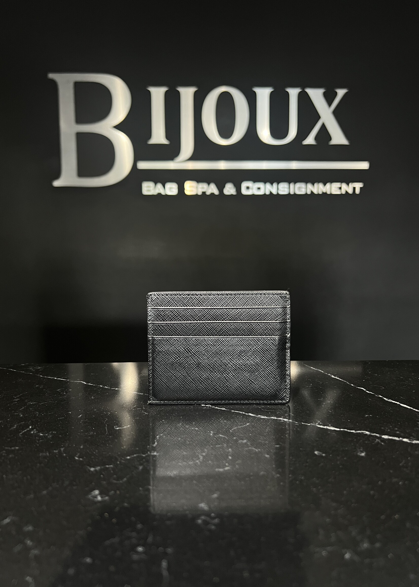 Prada Prada Tricolor Saffiano Cardholder