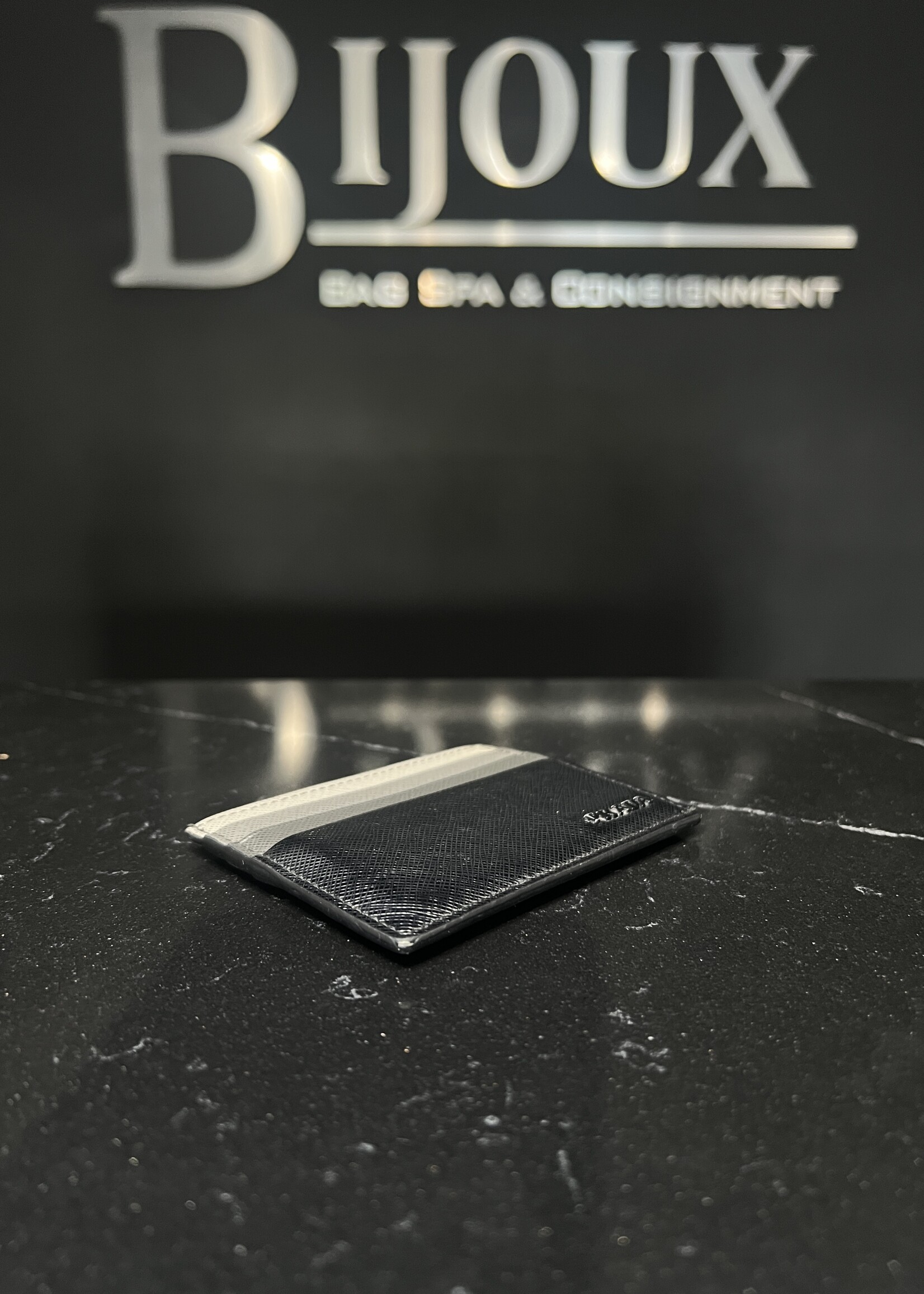 Prada Prada Tricolor Saffiano Cardholder