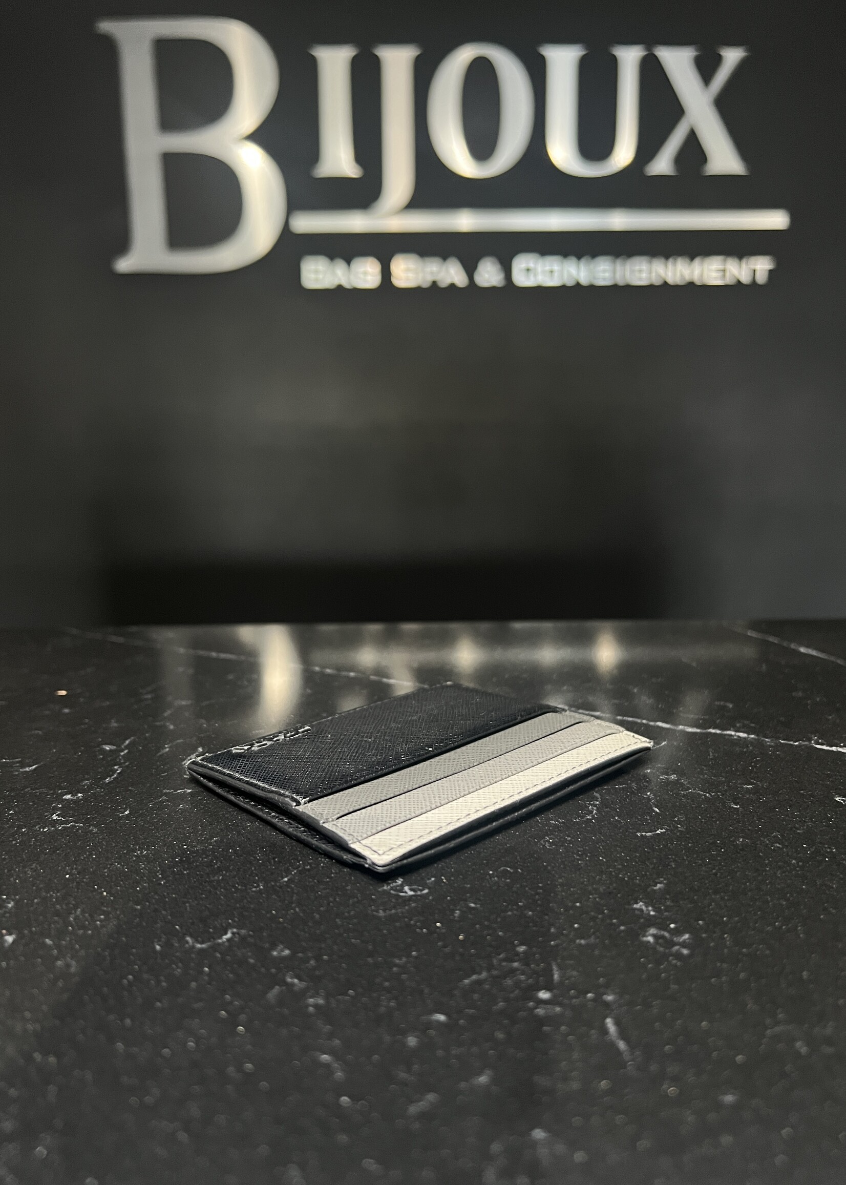 Prada Prada Tricolor Saffiano Cardholder