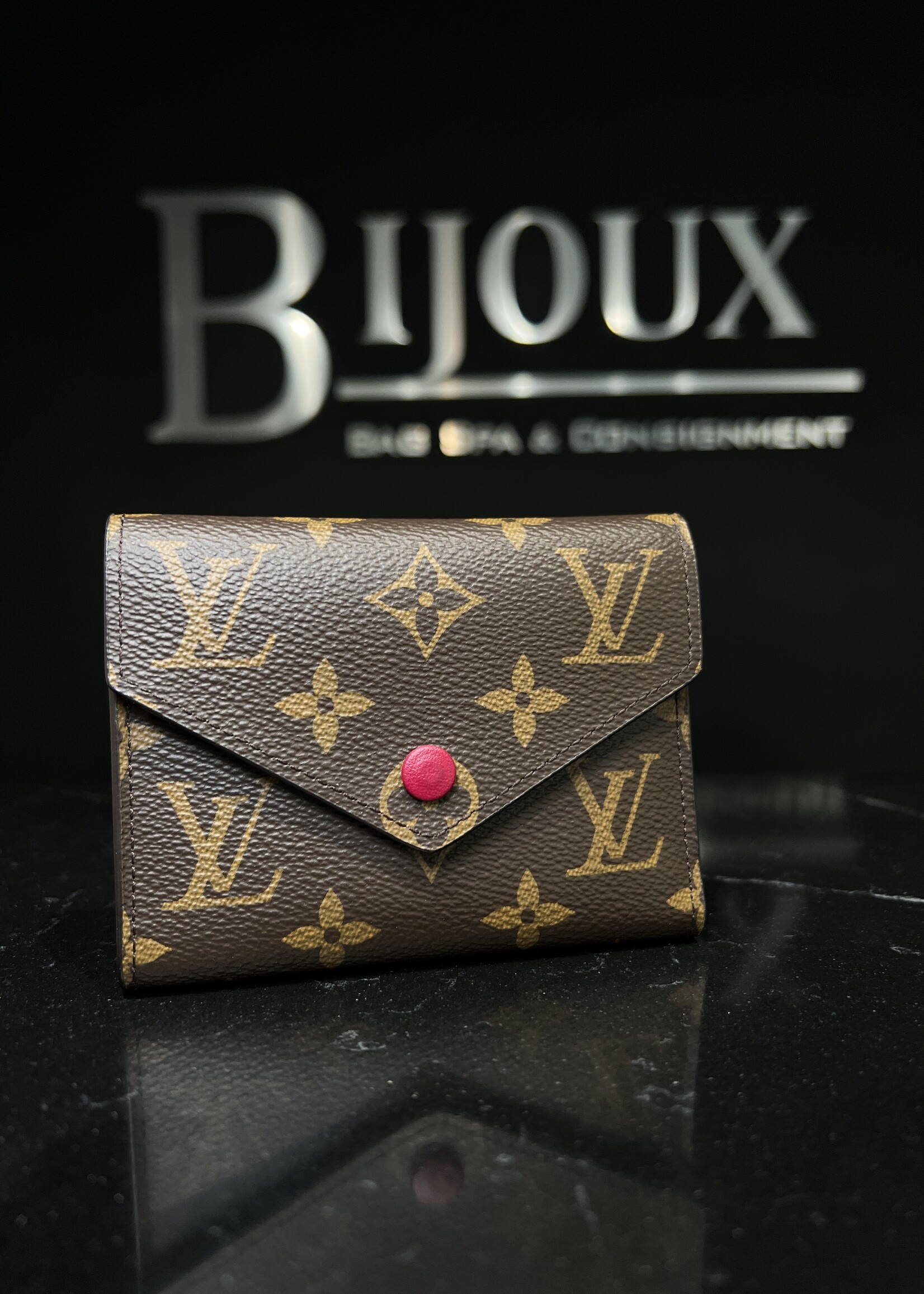 Louis Vuitton SOLD - Louis Vuitton Monogram Victorine Fuchsia Wallet