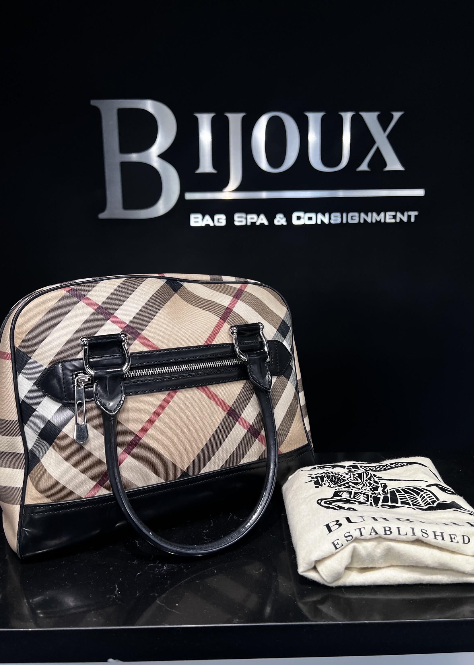 Burberry Burberry Super Nova Check Top Handle