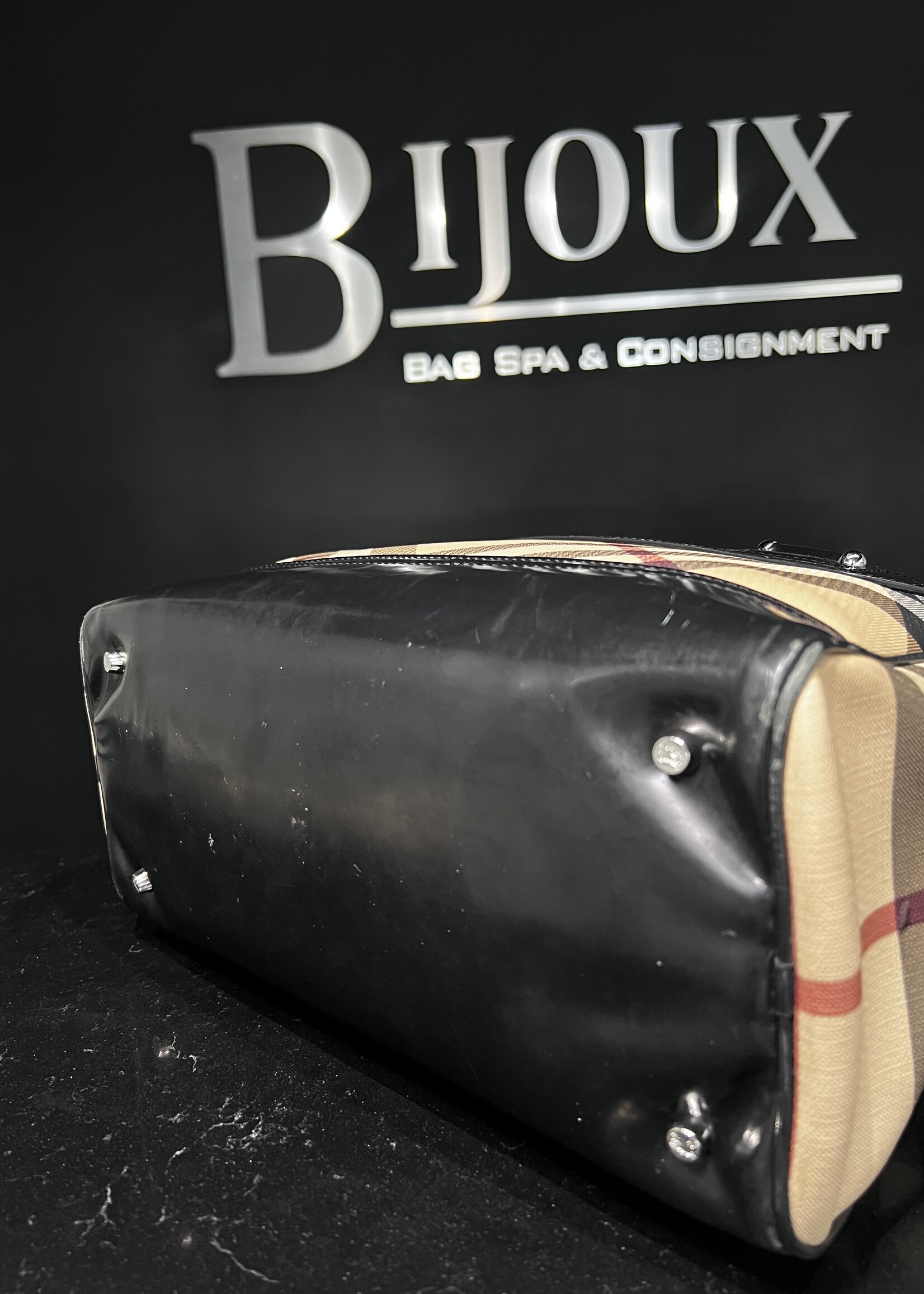 Burberry Burberry Super Nova Check Top Handle