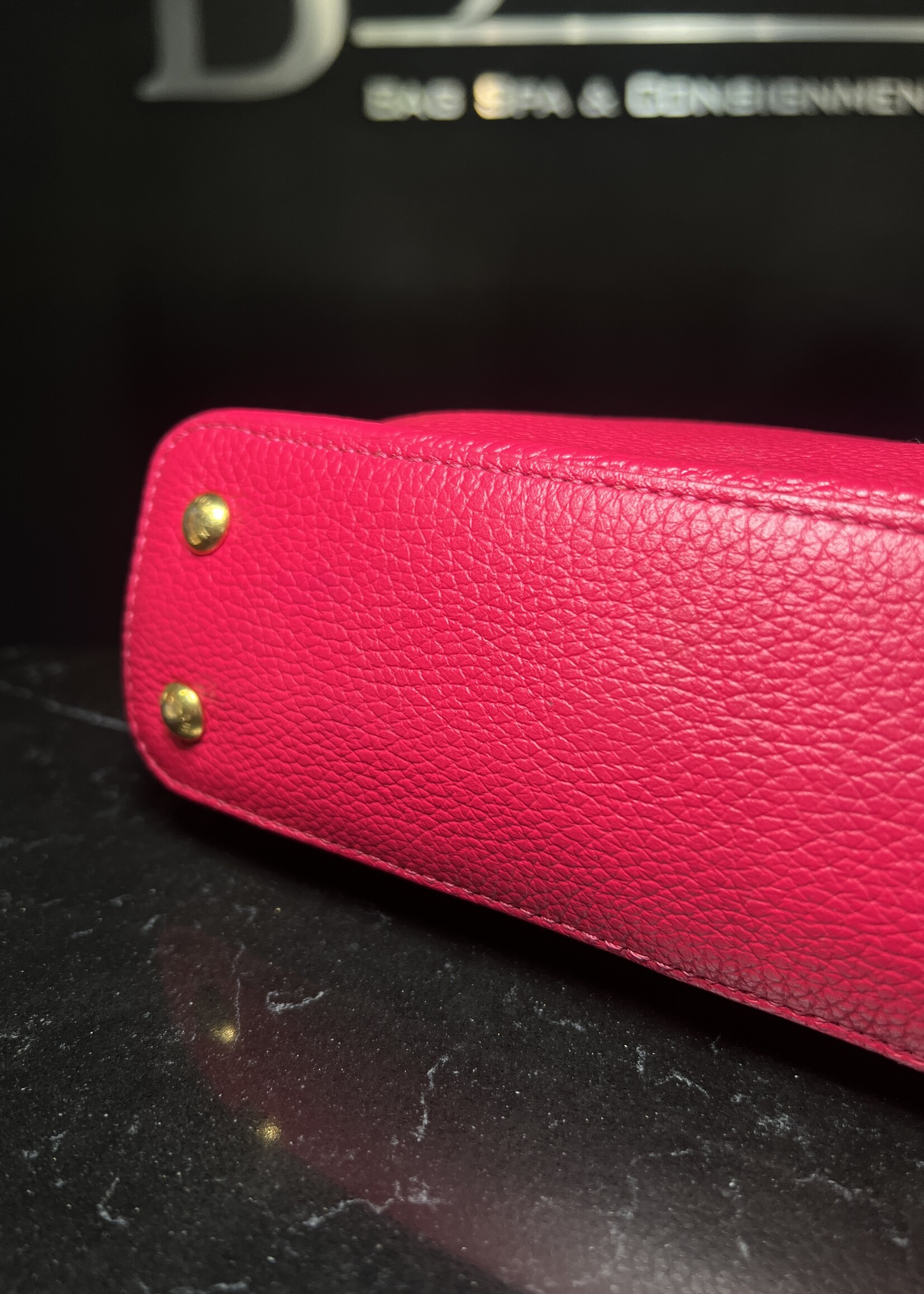Louis Vuitton Louis Vuitton Rose Pondicherry Mini Capucines  Bag