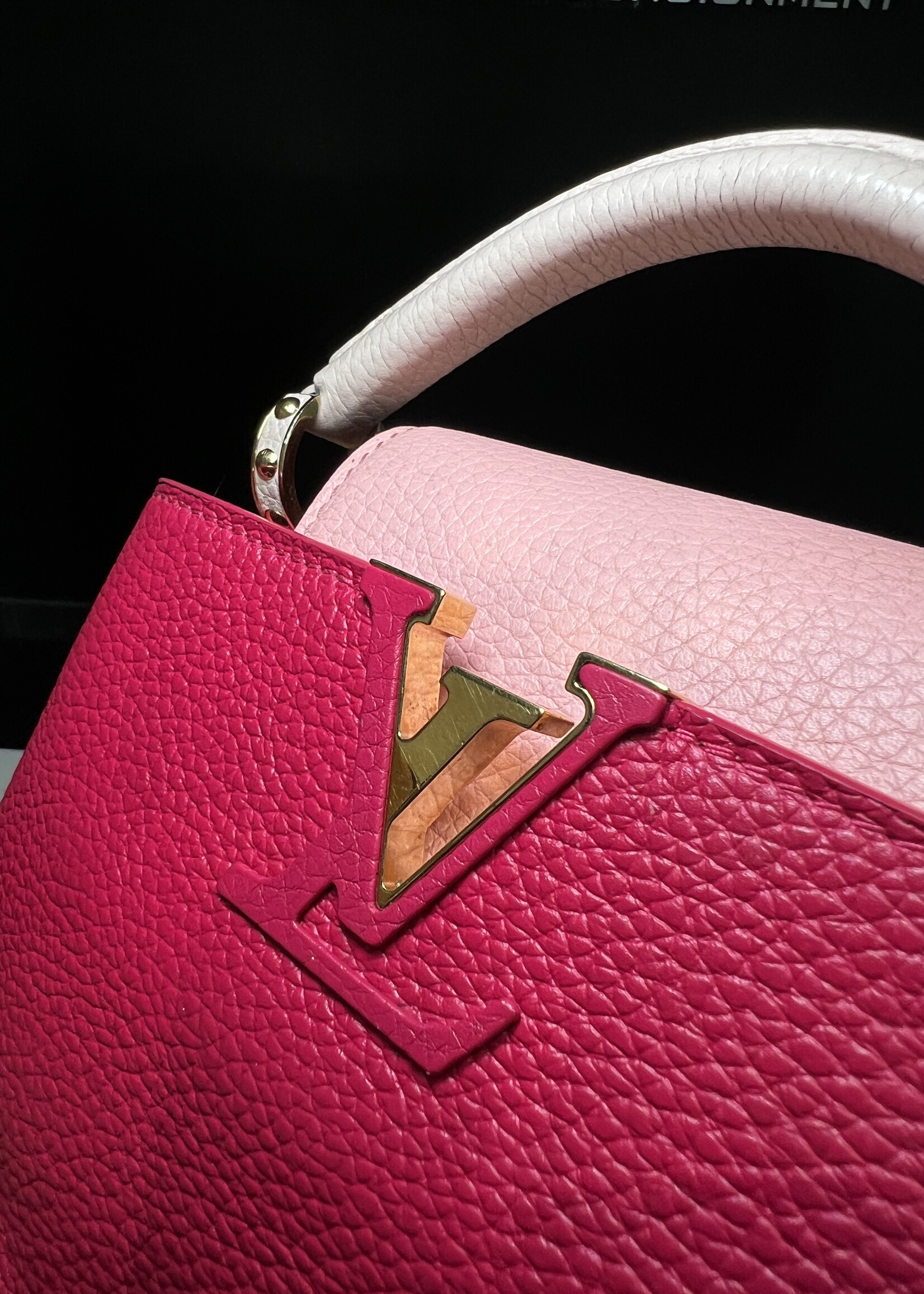 Louis Vuitton Louis Vuitton Rose Pondicherry Mini Capucines  Bag