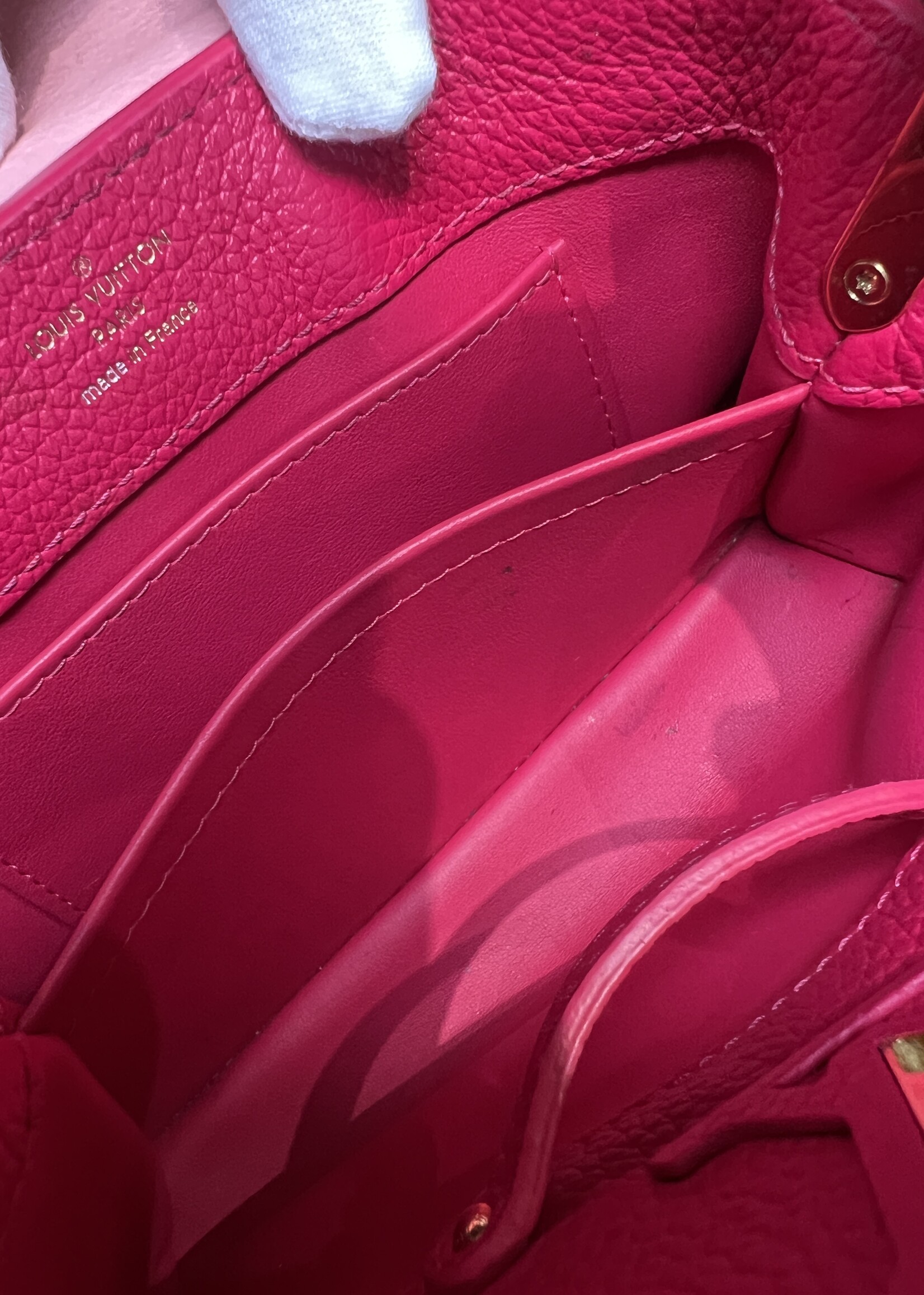 Louis Vuitton Louis Vuitton Rose Pondicherry Mini Capucines  Bag