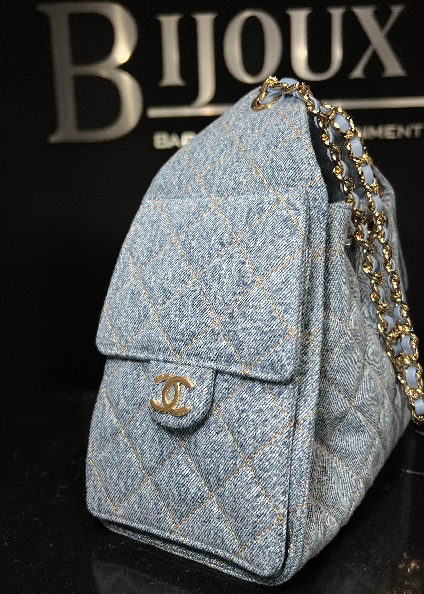 Chanel Chanel 25 Denim Small GHW