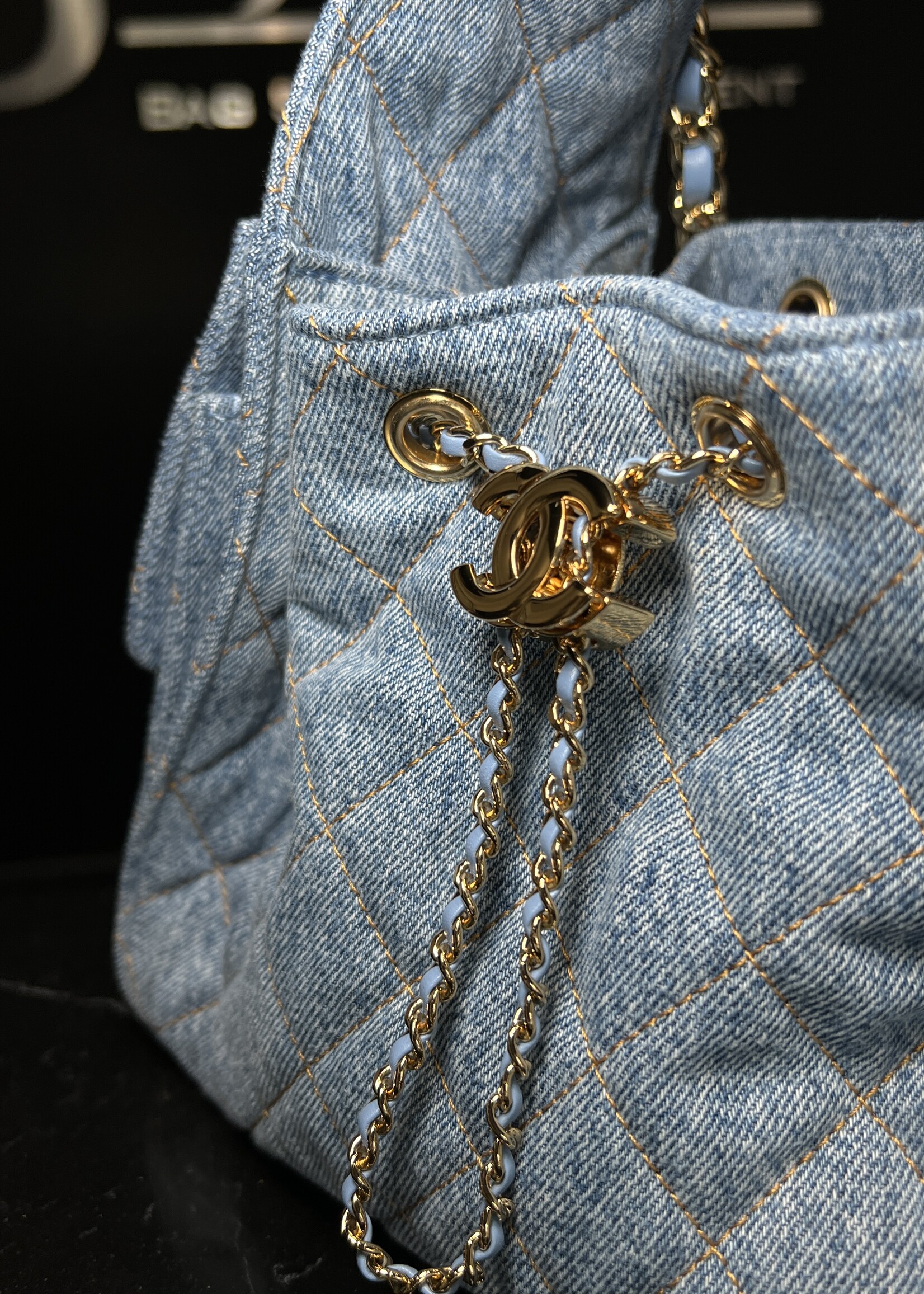 Chanel Chanel 25 Denim Small GHW