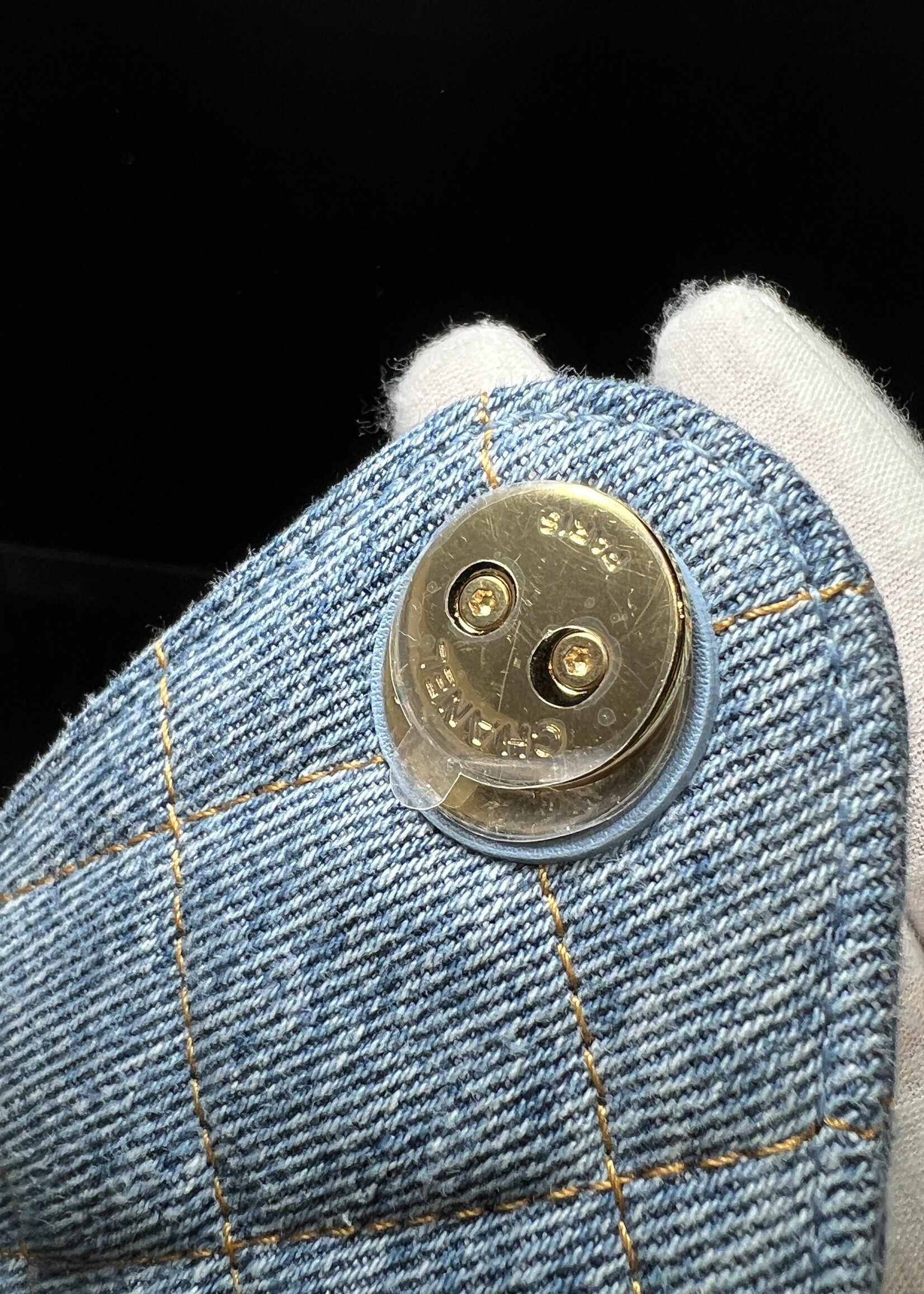 Chanel Chanel 25 Denim Small GHW