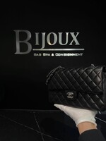 Chanel Chanel Lambskin Medium Double Flap Black SHW