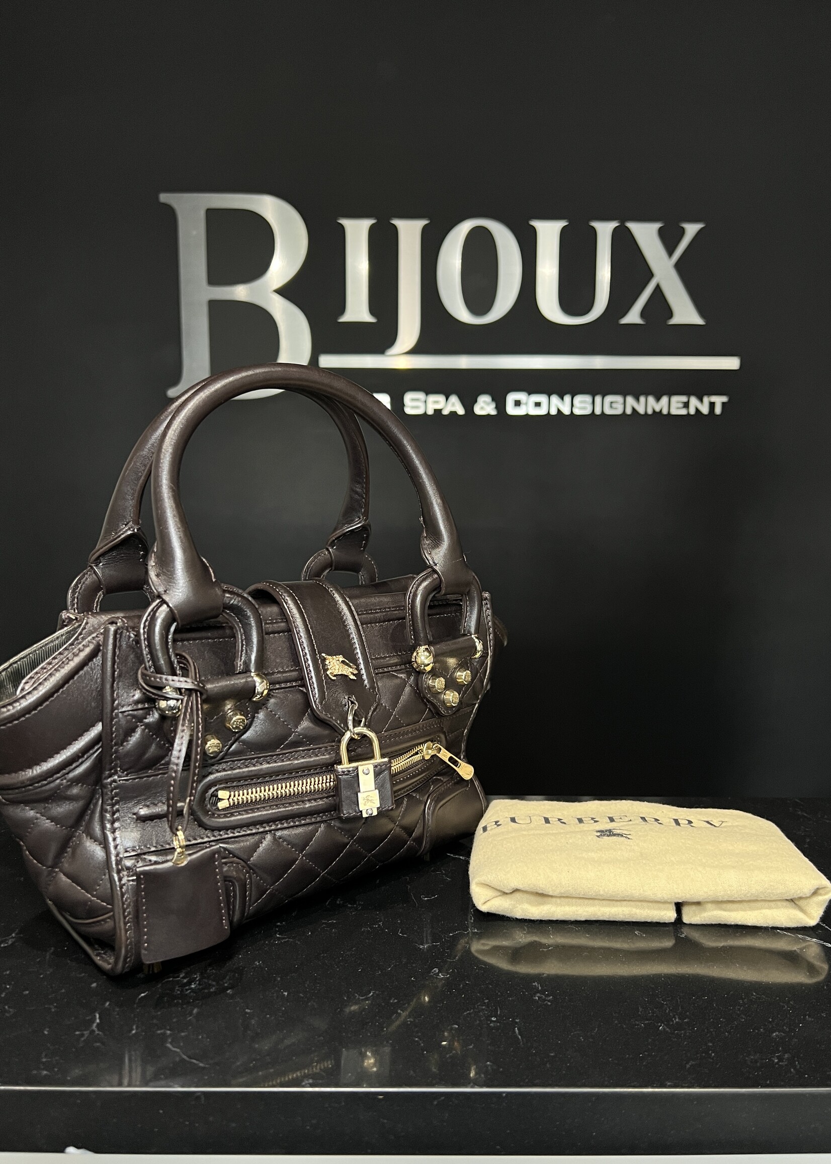 Burberry Burberry Mini Brown Manor Bag