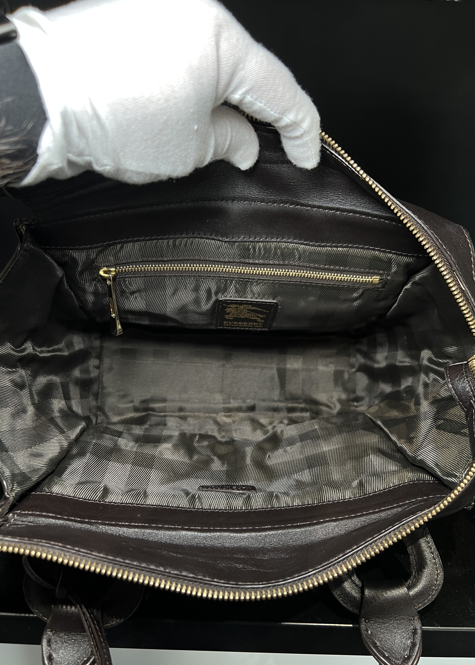 Burberry Burberry Mini Brown Manor Bag