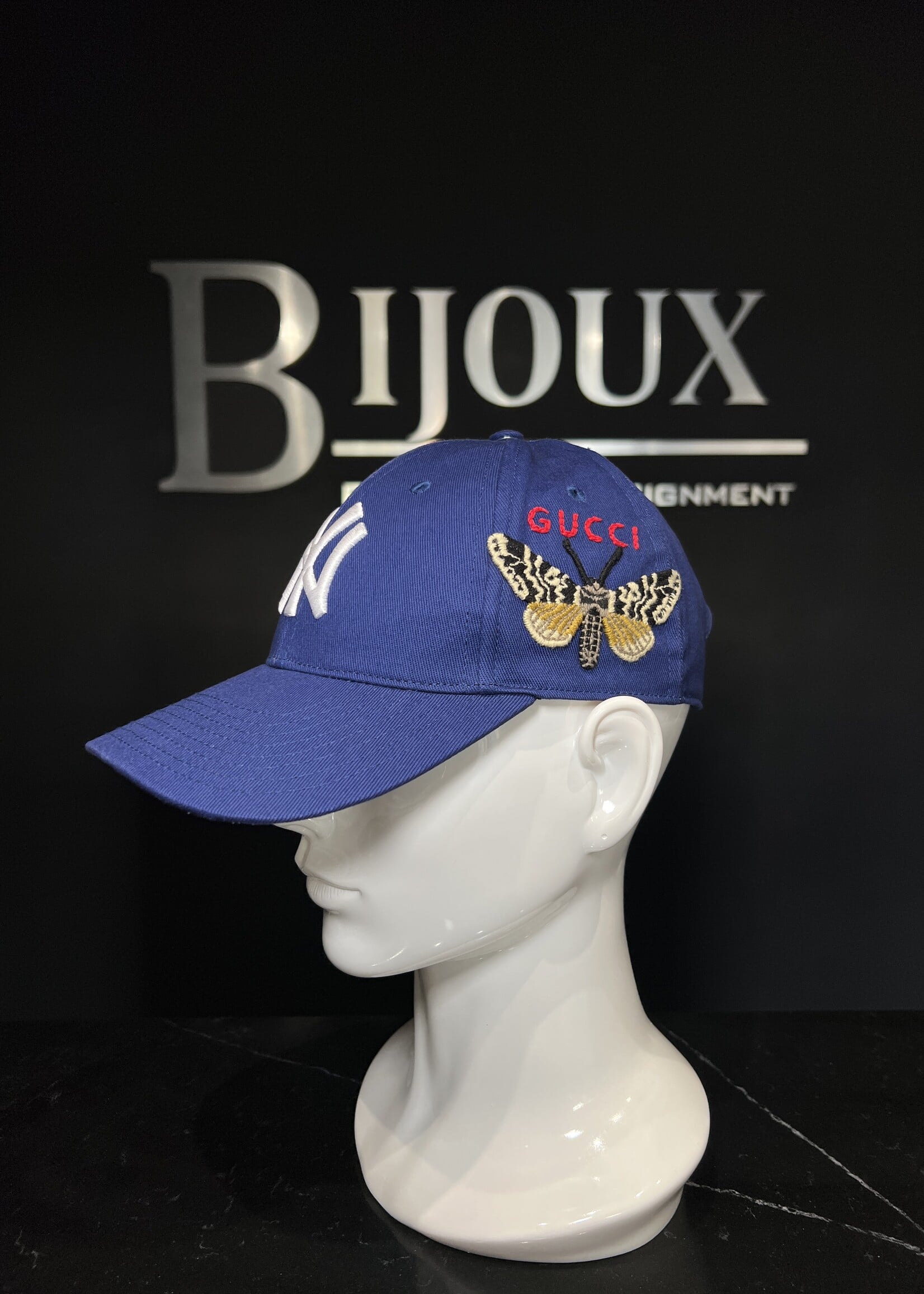 Gucci Gucci x New York Yankees Butterfly Baseball Cap