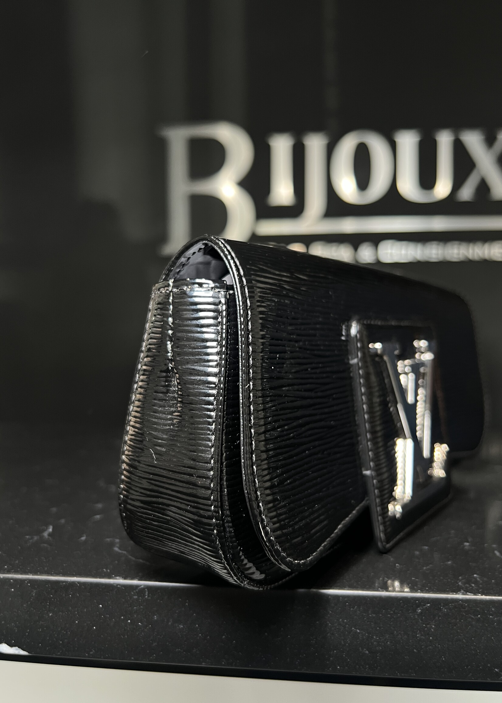 Louis Vuitton Louis Vuitton Black Epi Electric Sobe Clutch
