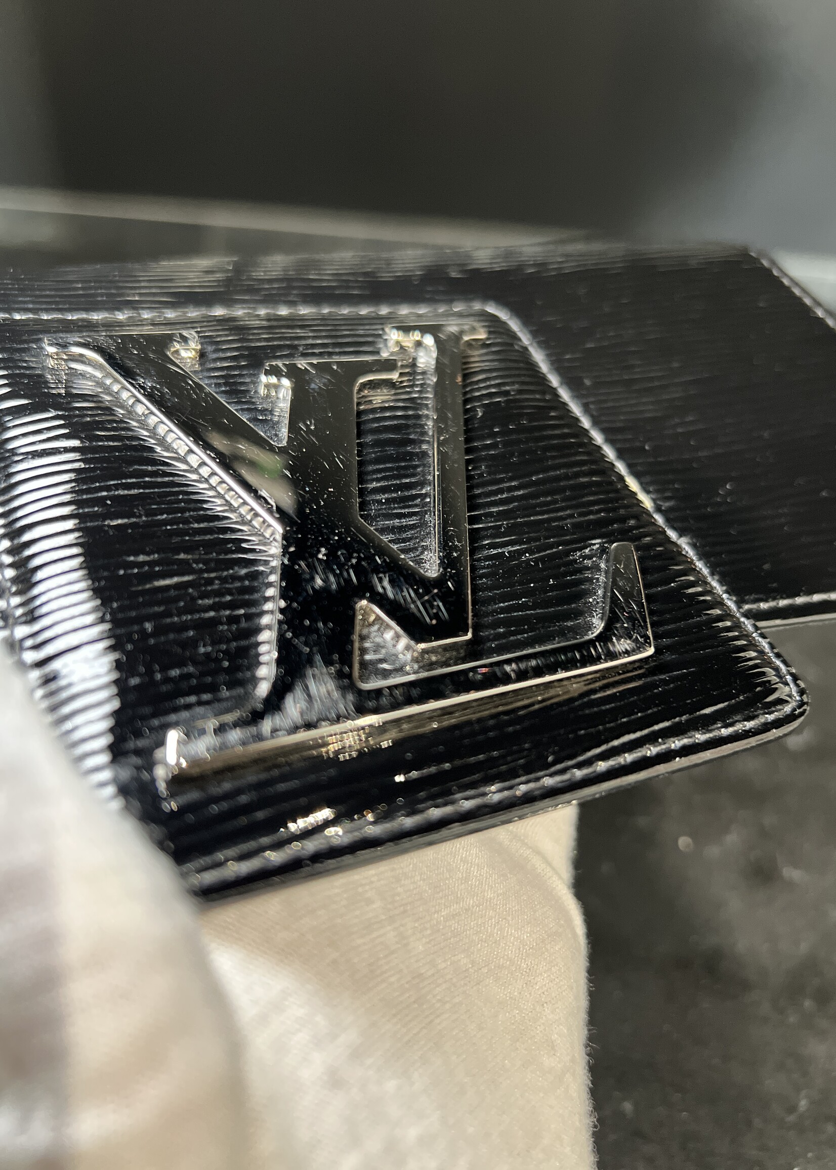 Louis Vuitton Louis Vuitton Black Epi Electric Sobe Clutch