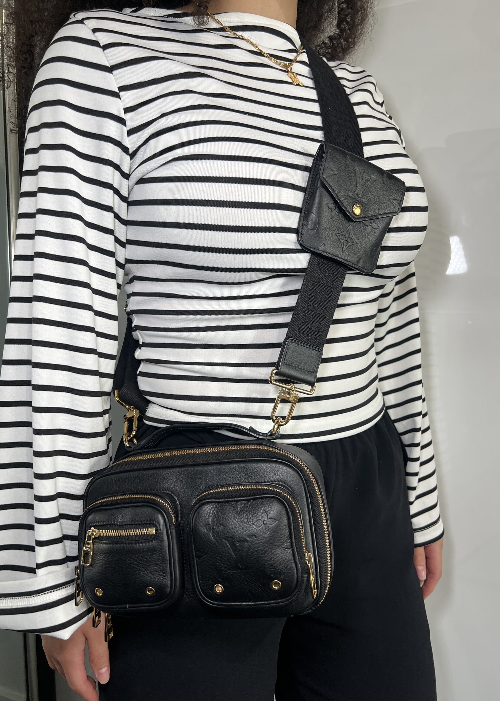 Louis Vuitton Louis Vuitton Monogram Embossed Utility Crossbody